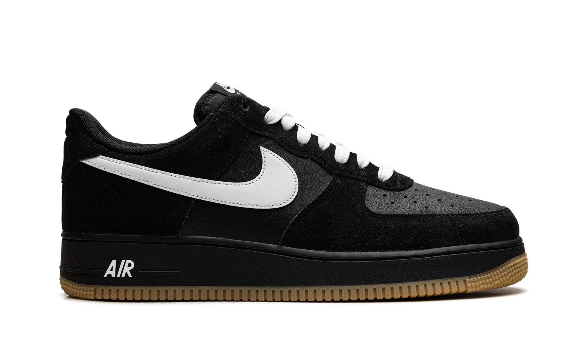 nike air force 1 low 07 lv8 black gum light brown white+IB6388-001+right view