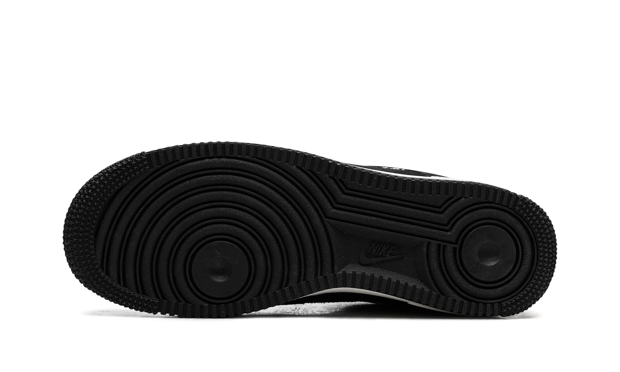 nike air force 1 low 07 lv8 black sail embroidered swoosh+HJ4465-001+bottom view