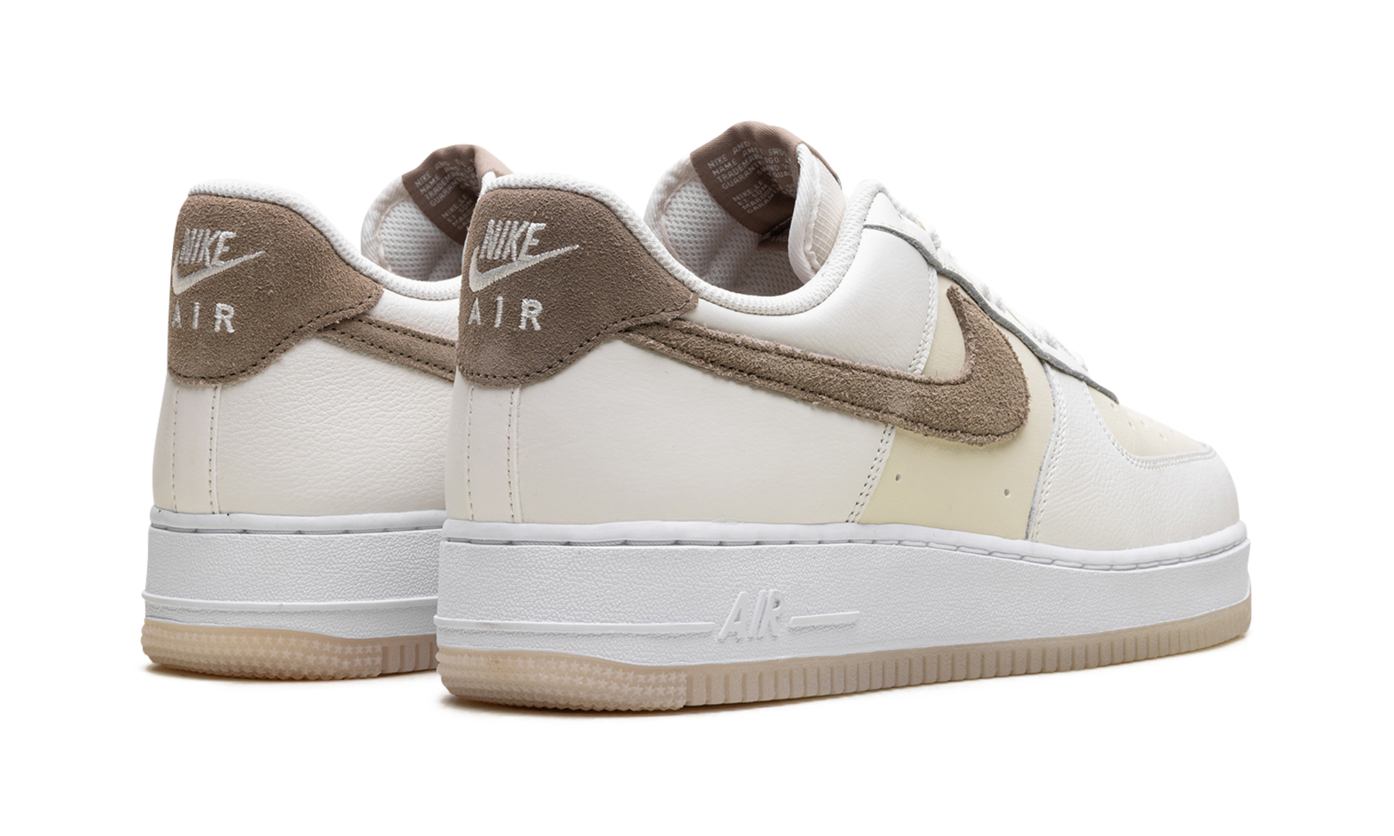 nike air force 1 low 07 lv8 coconut milk khaki+FN5832-101+diagnol right behind view