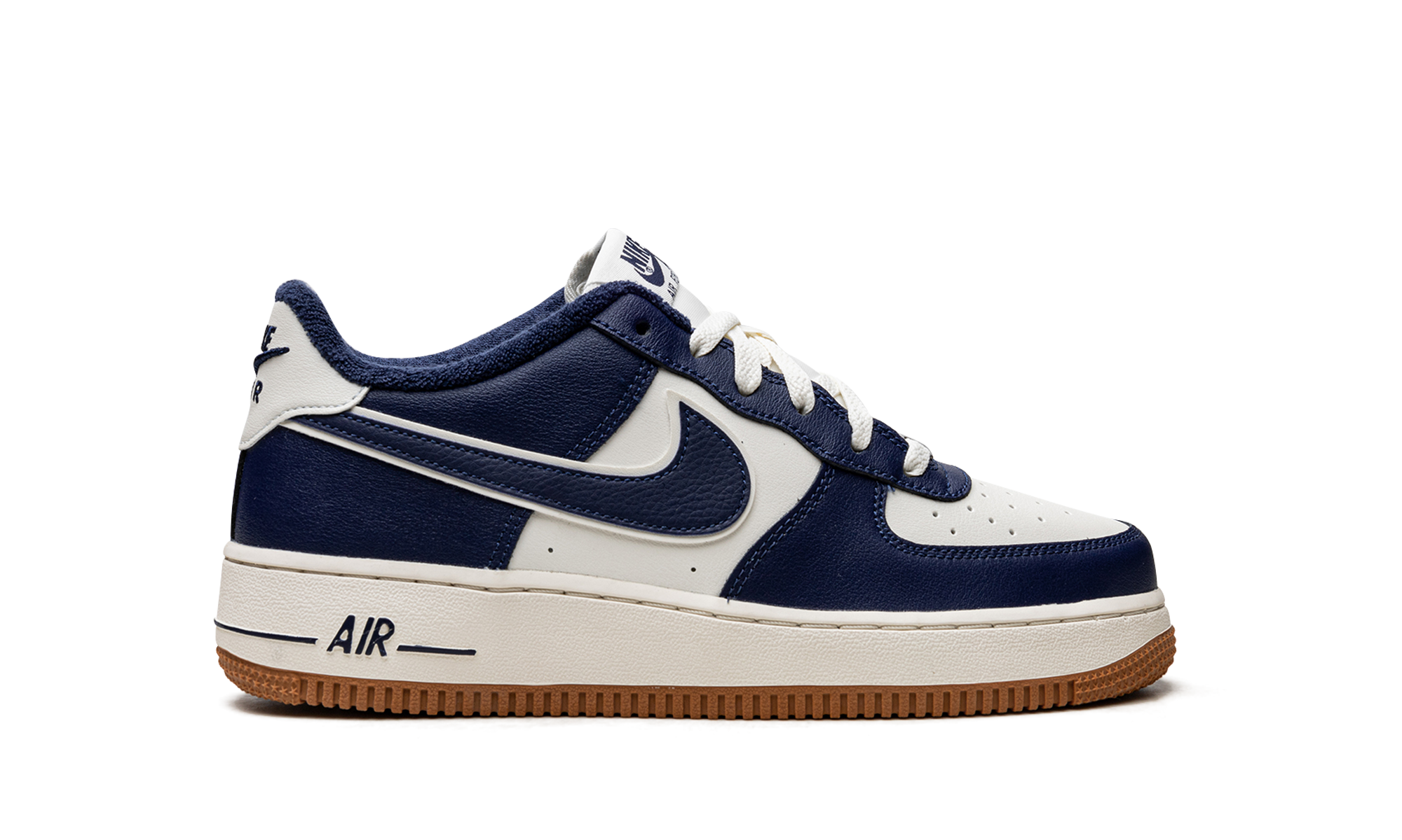 nike air force 1 low 07 lv8 college pack midnight navy gs+DQ5972-101+right view