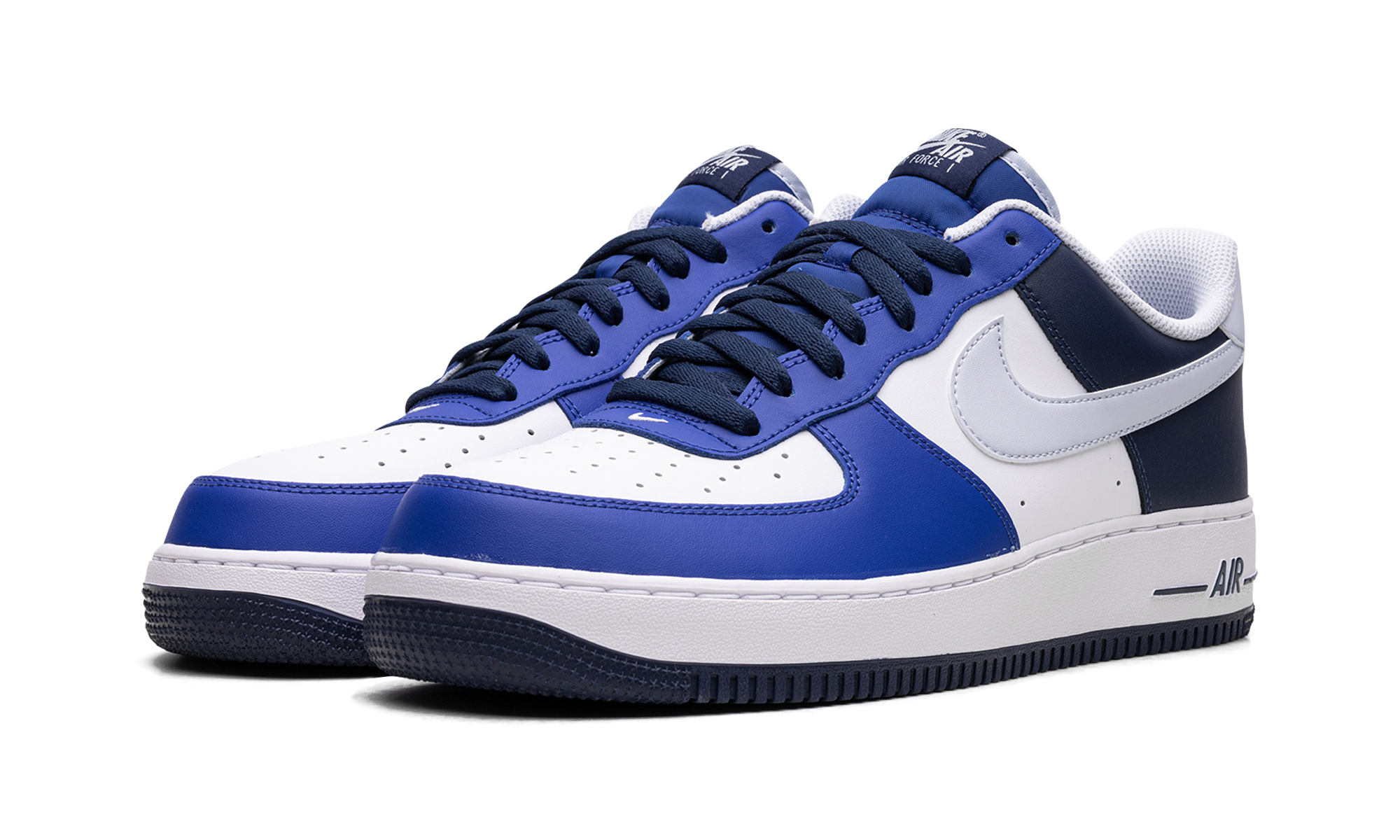 nike air force 1 low 07 lv8 game royal navy+FQ8825-100+diagnol left view