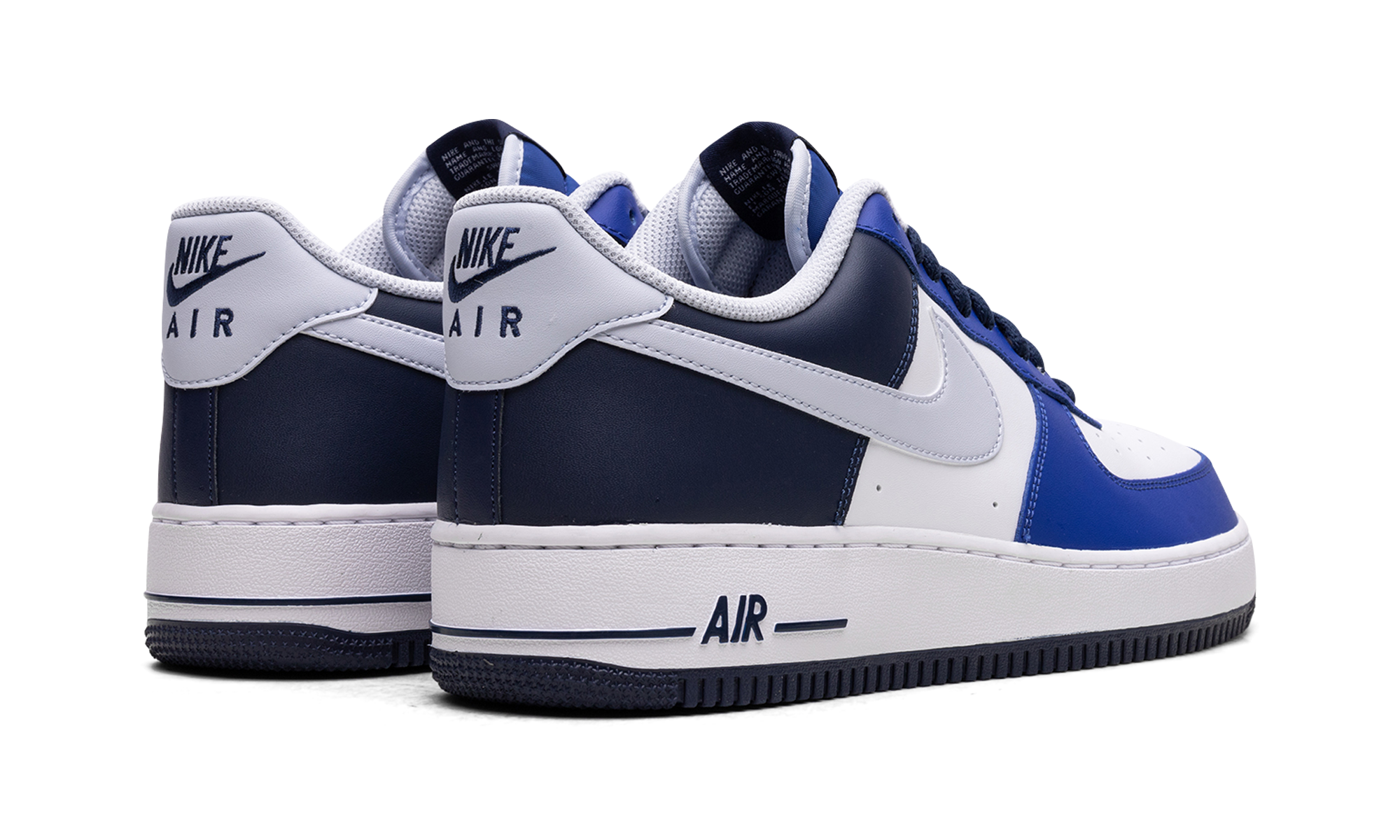 nike air force 1 low 07 lv8 game royal navy+FQ8825-100+diagnol right behind view