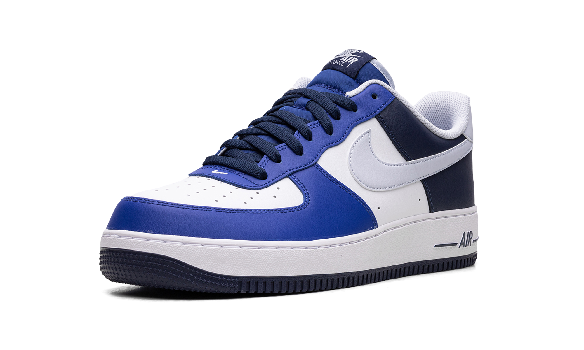 nike air force 1 low 07 lv8 game royal navy+FQ8825-100+left diagnol single view