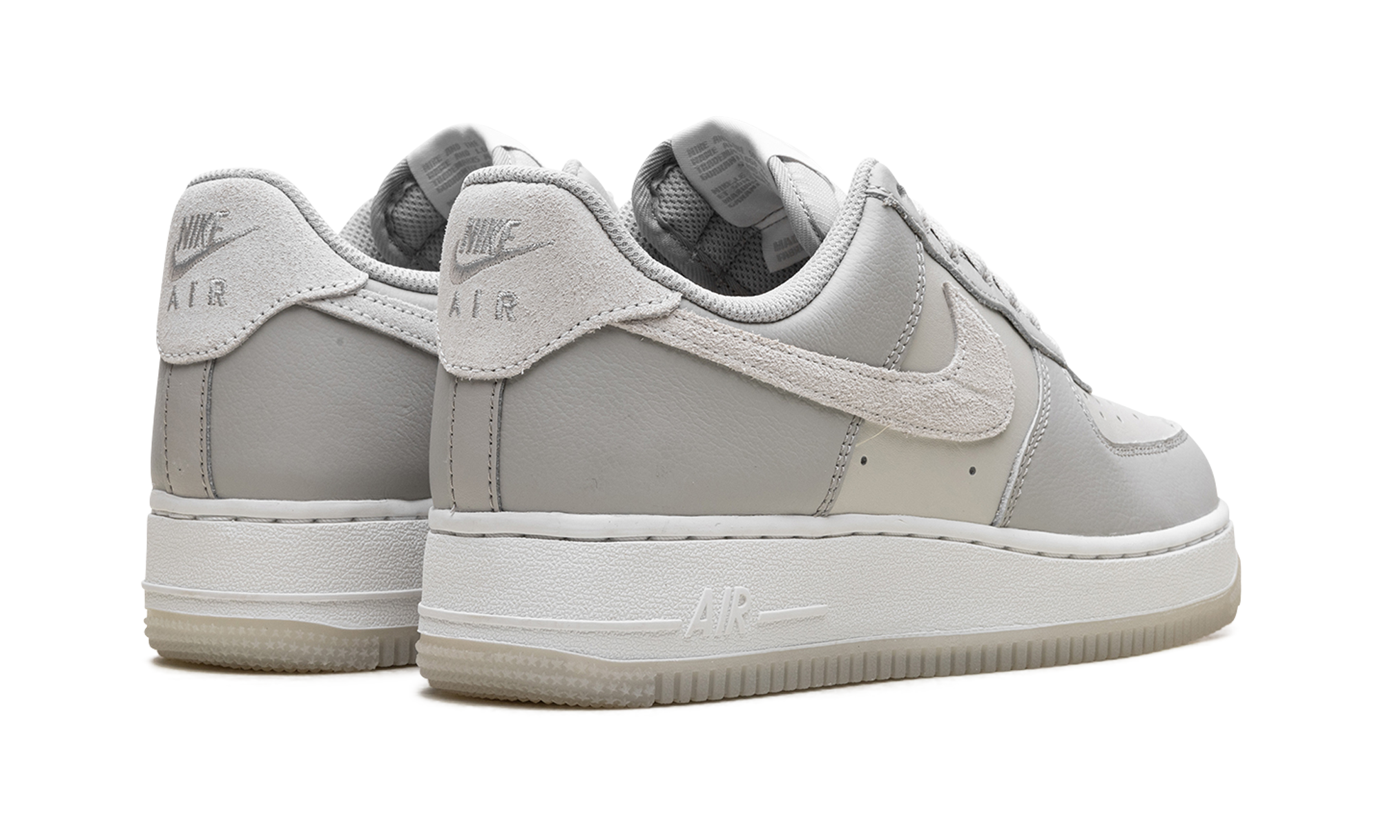 nike air force 1 low 07 lv8 light bone+FN5832-001+diagnol right behind view