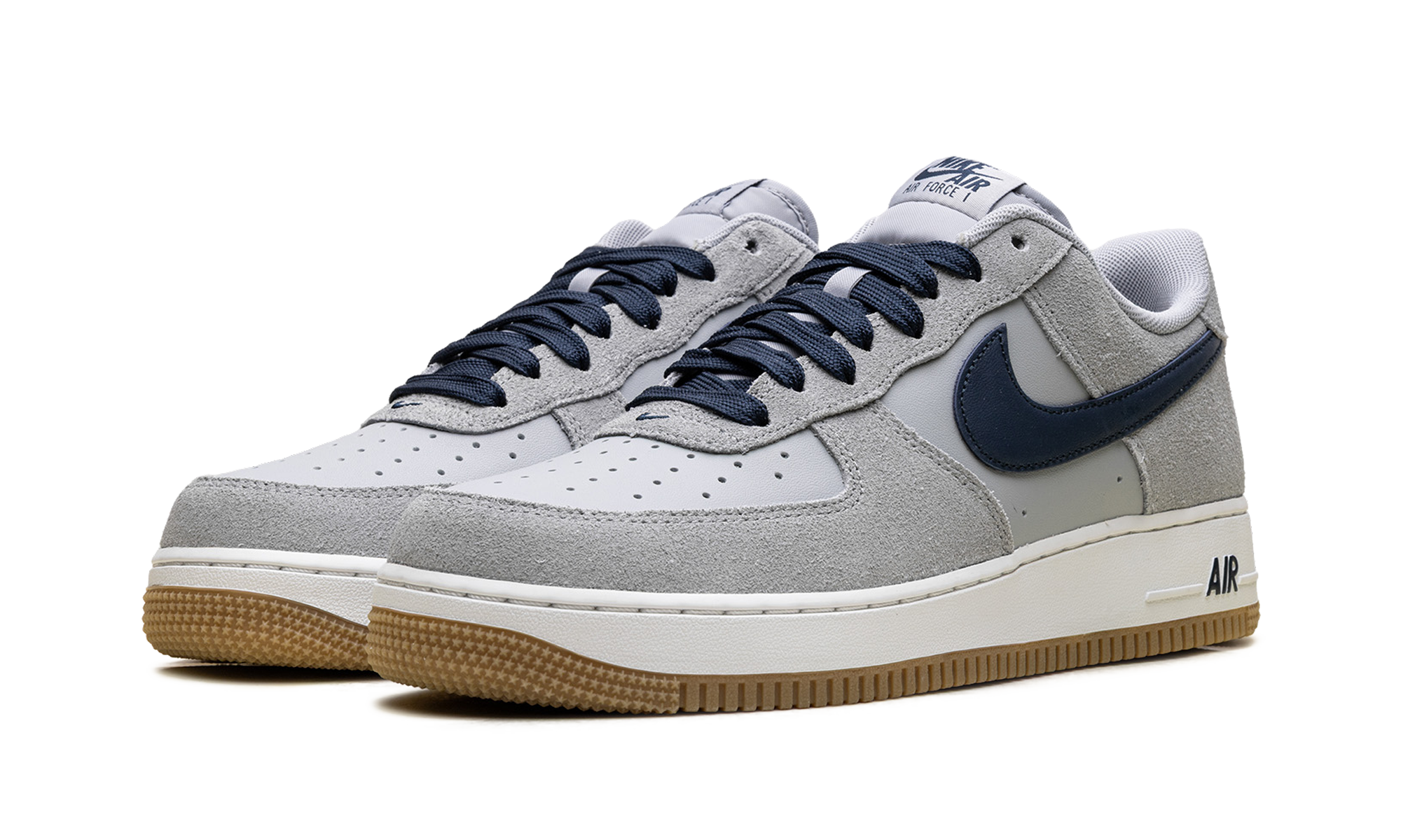 nike air force 1 low 07 lv8 light smoke grey+IB6388-003+diagnol left view