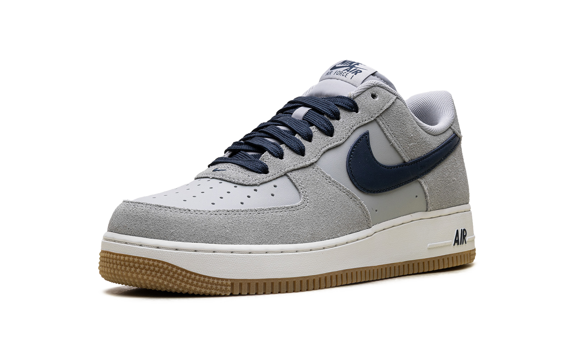 nike air force 1 low 07 lv8 light smoke grey+IB6388-003+left diagnol single view
