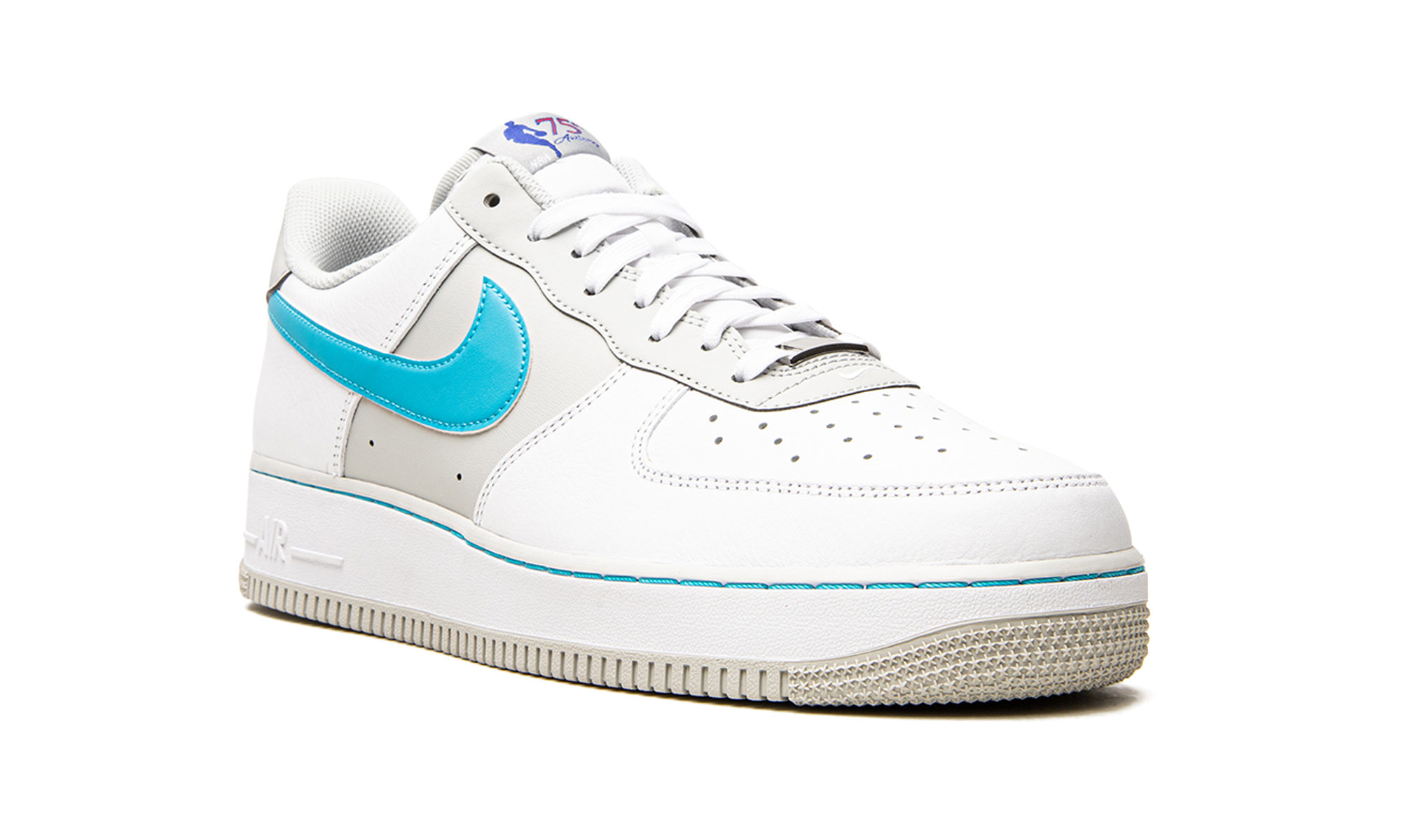 nike air force 1 low 07 lv8 nba 75th anniversary fiesta+DC8874-100+diagnol right view