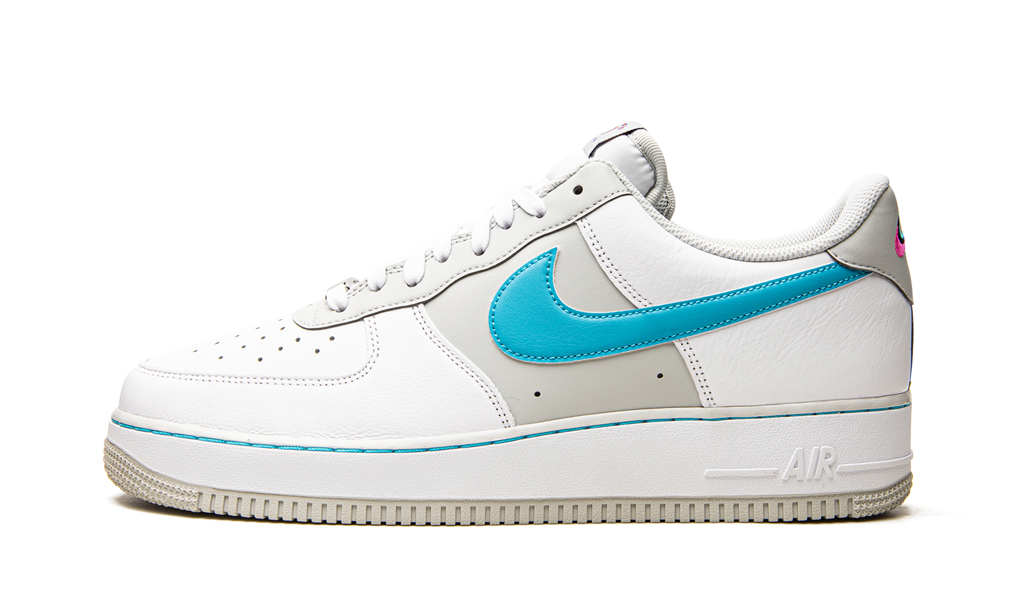 nike air force 1 low 07 lv8 nba 75th anniversary fiesta+DC8874-100+diagnol right view 1