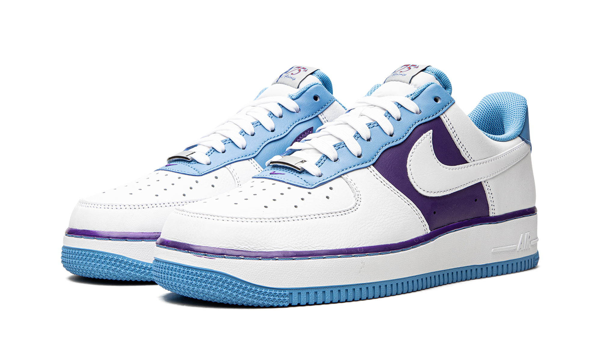 nike air force 1 low 07 lv8 nba 75th anniversary lakers+DC8874-101+diagnol left view