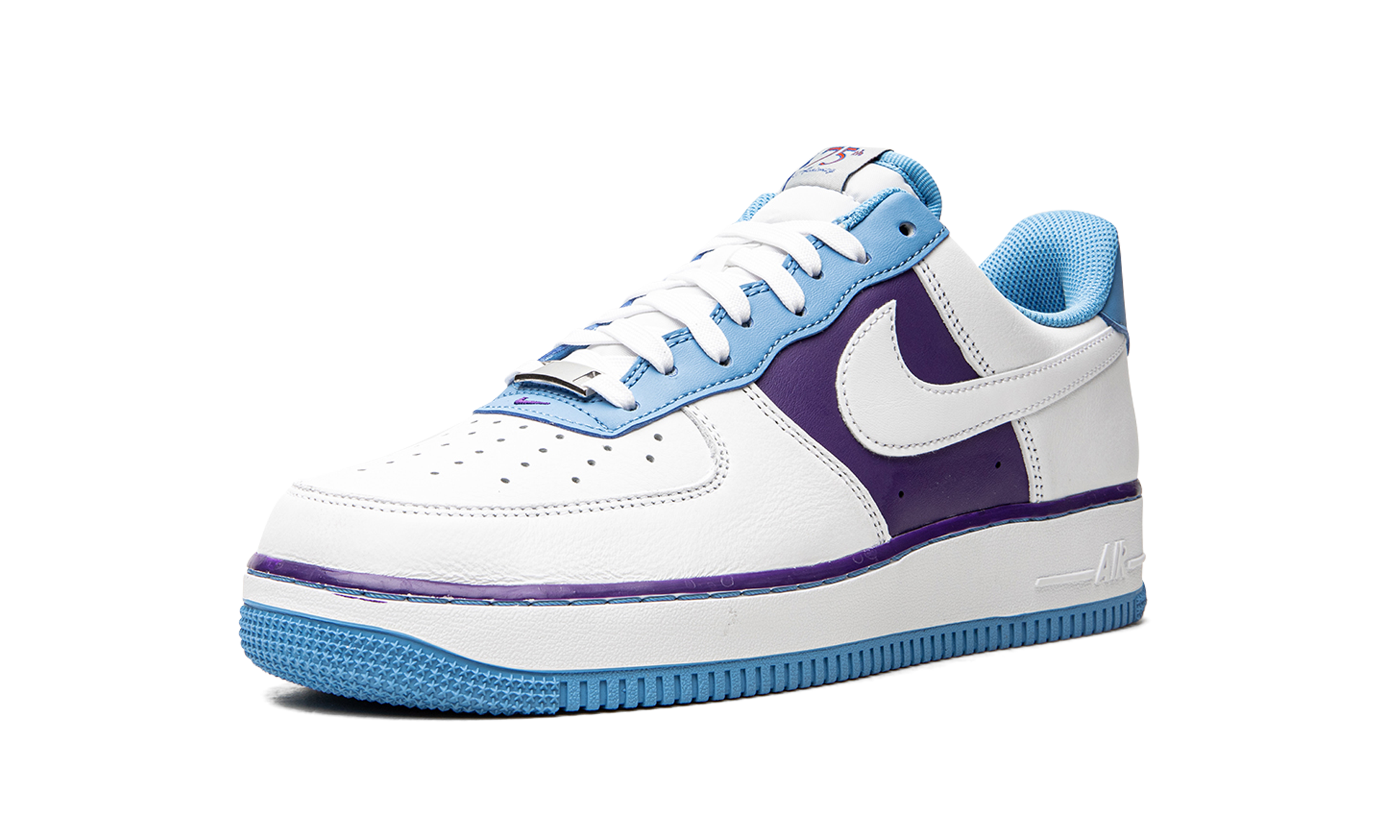 nike air force 1 low 07 lv8 nba 75th anniversary lakers+DC8874-101+left diagnol single view