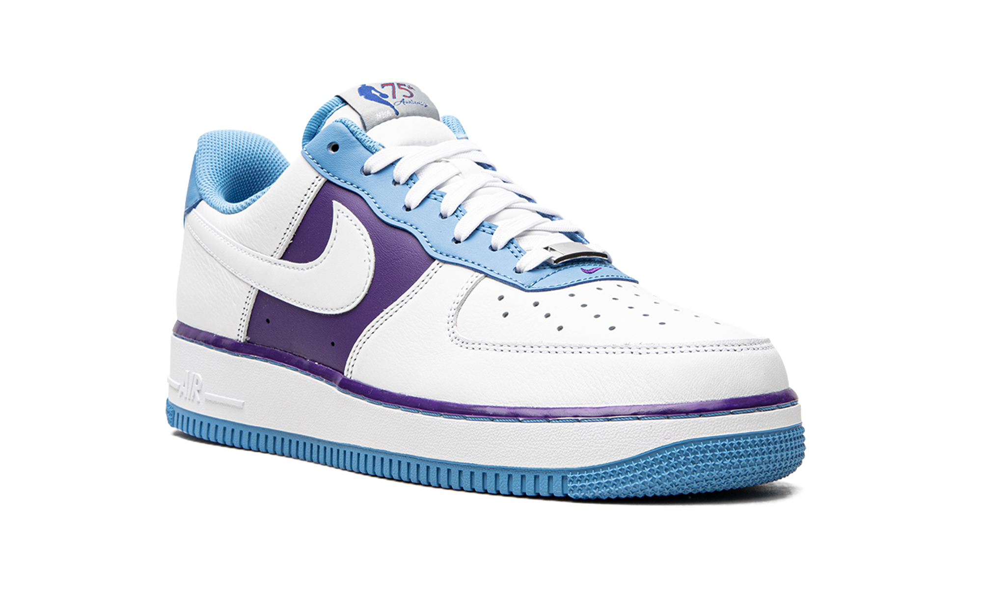 nike air force 1 low 07 lv8 nba 75th anniversary lakers+DC8874-101+diagnol right view