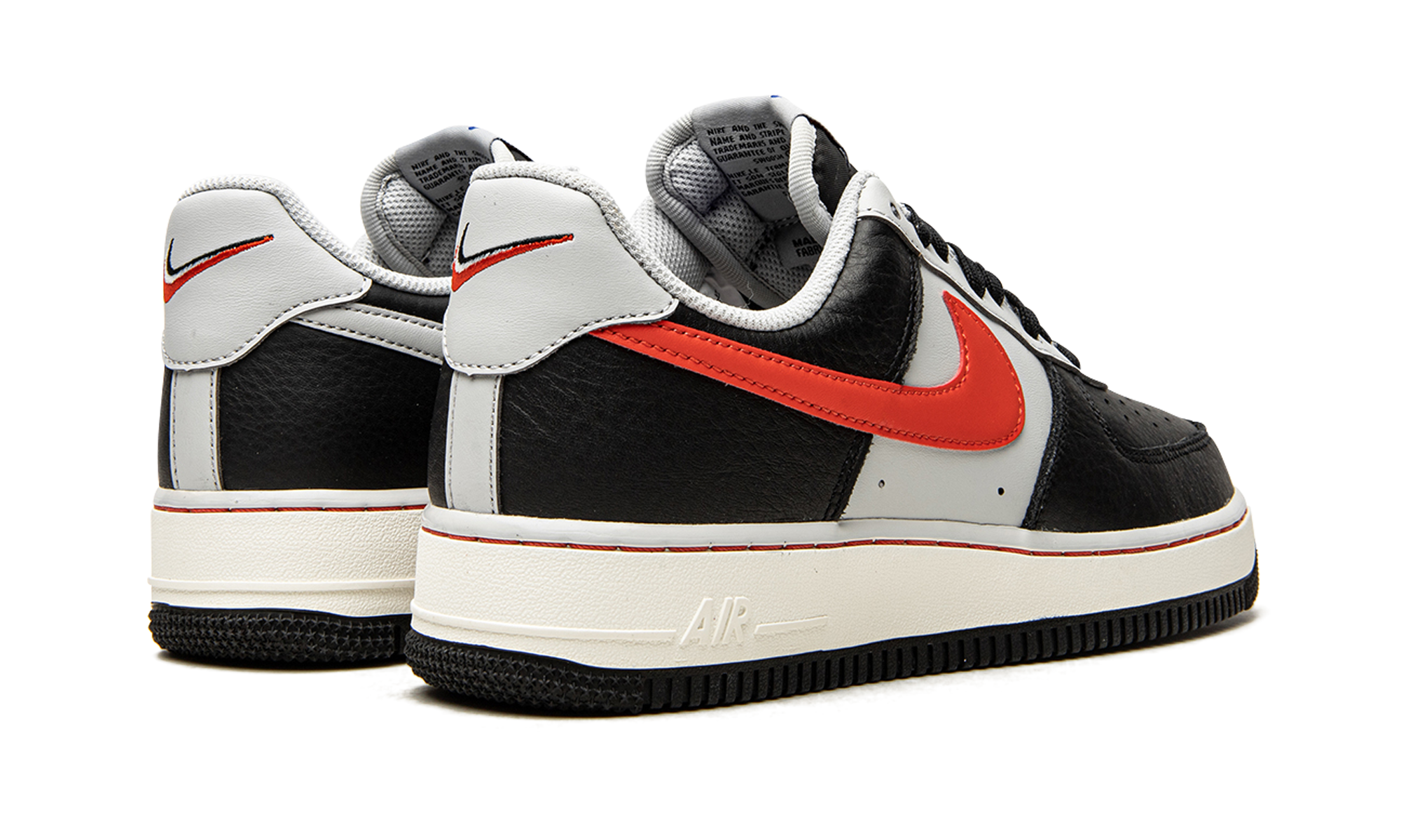 nike air force 1 low 07 lv8 nba 75th anniversary trail blazers+DC8874-001+diagnol right behind view