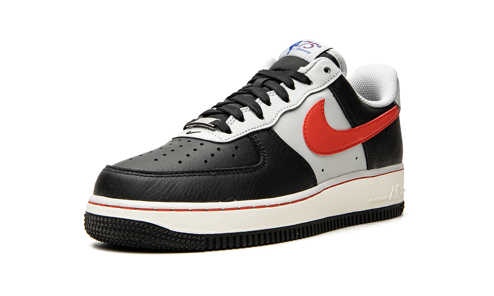 nike air force 1 low 07 lv8 nba 75th anniversary trail blazers+DC8874-001+left diagnol single view
