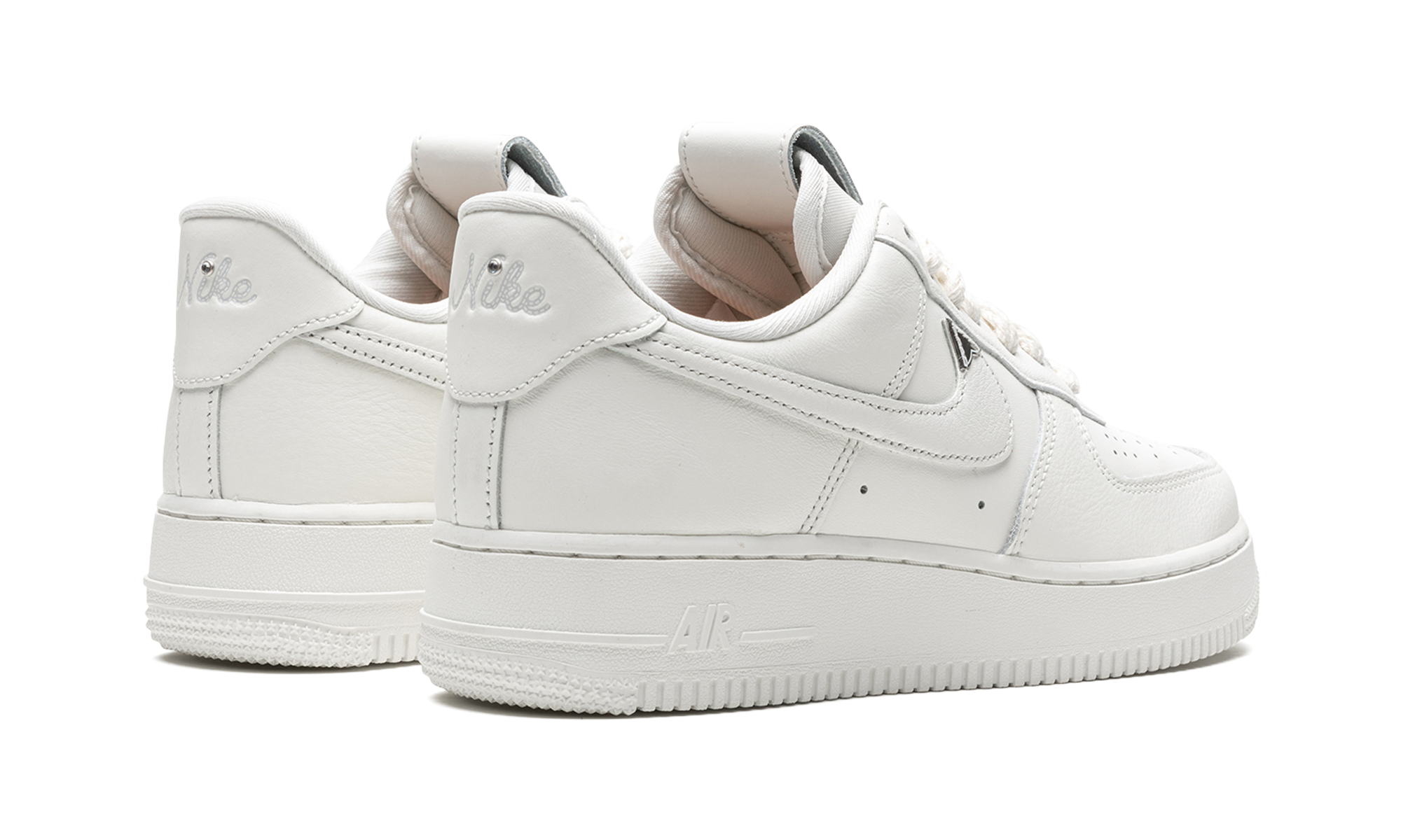 nike air force 1 low 07 lv8 needlework women s+FJ4559-133+diagnol right behind view