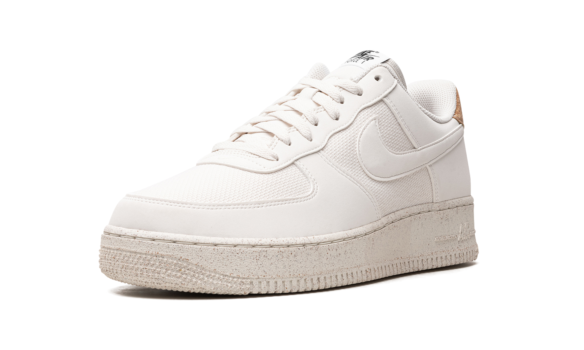 nike air force 1 low 07 lv8 next nature cork+DV7184-001+left diagnol single view