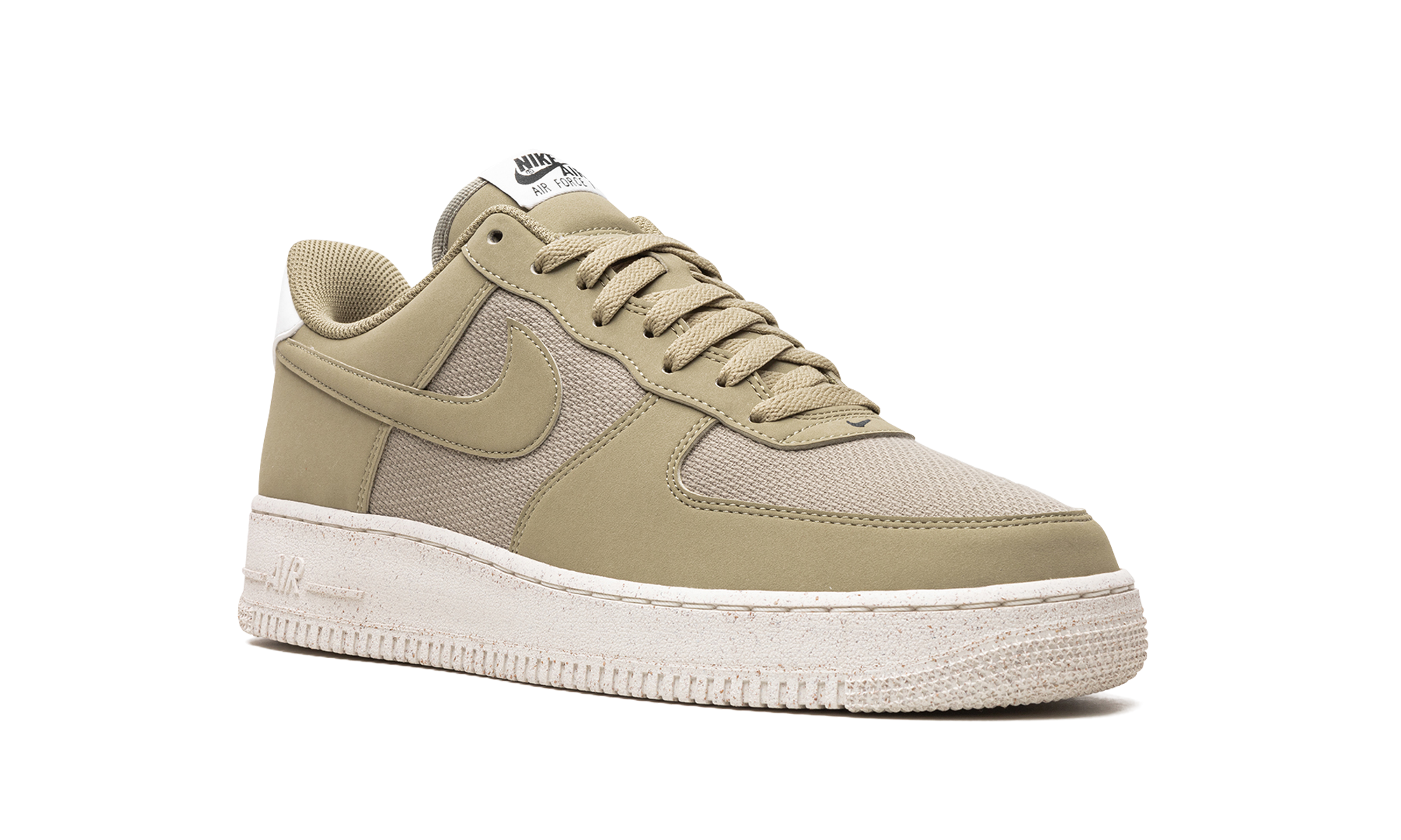 nike air force 1 low 07 lv8 next nature neutral olive sail+FJ1954-200+diagnol right view