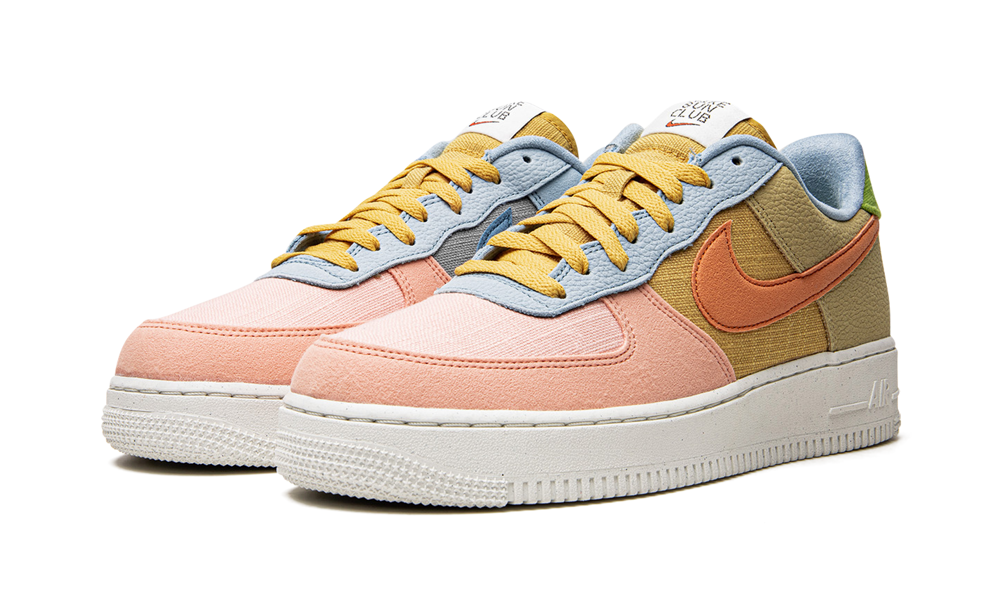 nike air force 1 low 07 lv8 next nature sun club+DQ4531-700+diagnol left view