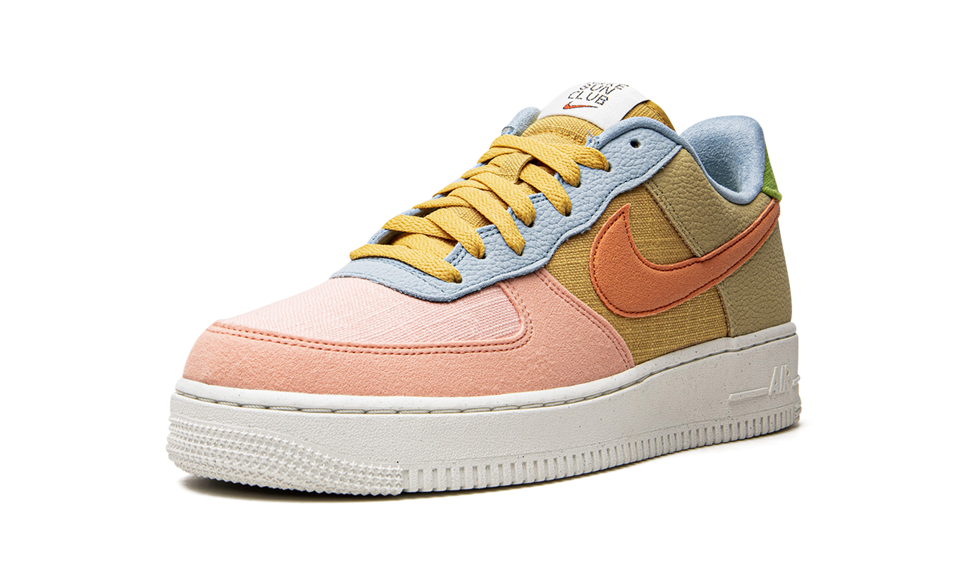 nike air force 1 low 07 lv8 next nature sun club+DQ4531-700+left diagnol single view