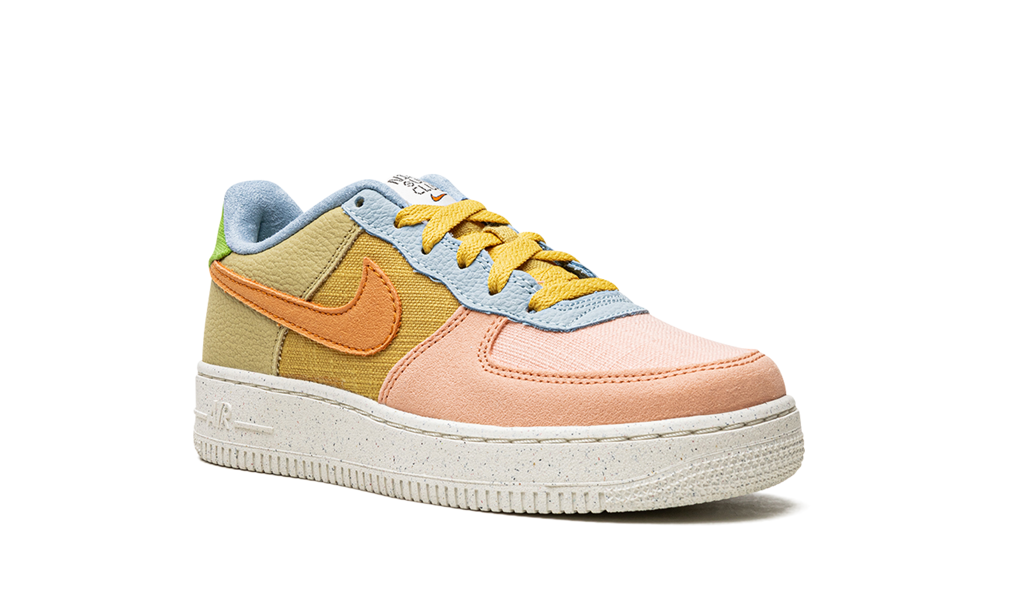 nike air force 1 low 07 lv8 next nature sun club gs+DM0984-700+diagnol right view