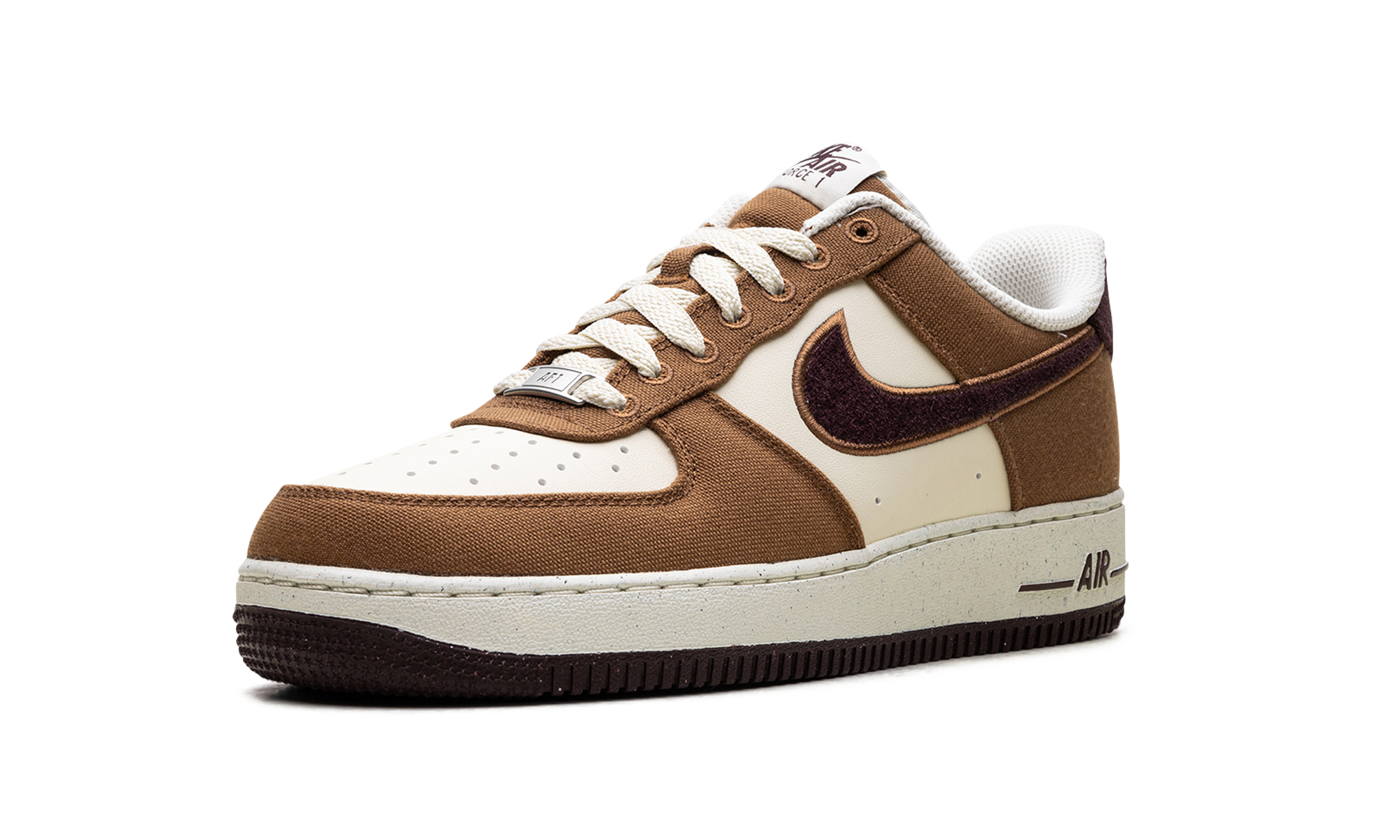 nike air force 1 low 07 lv8 notebook doodle pack light british tan+FQ8713-200+left diagnol single view