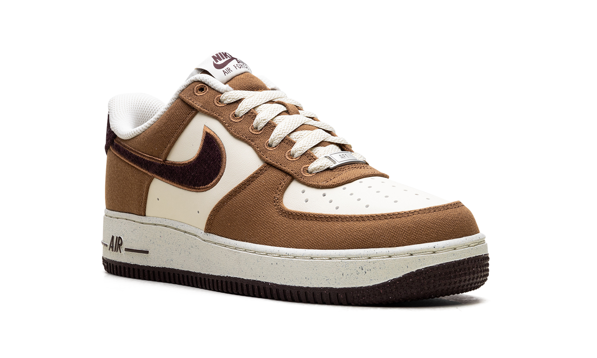 nike air force 1 low 07 lv8 notebook doodle pack light british tan+FQ8713-200+diagnol right view