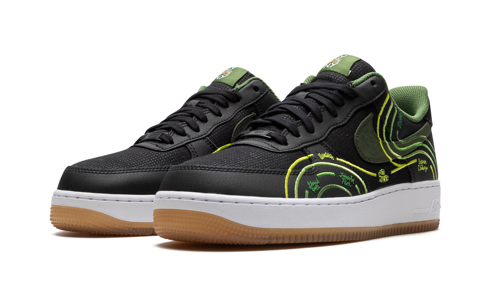 nike air force 1 low 07 lv8 ny vs ny+DV2123-001+diagnol left view