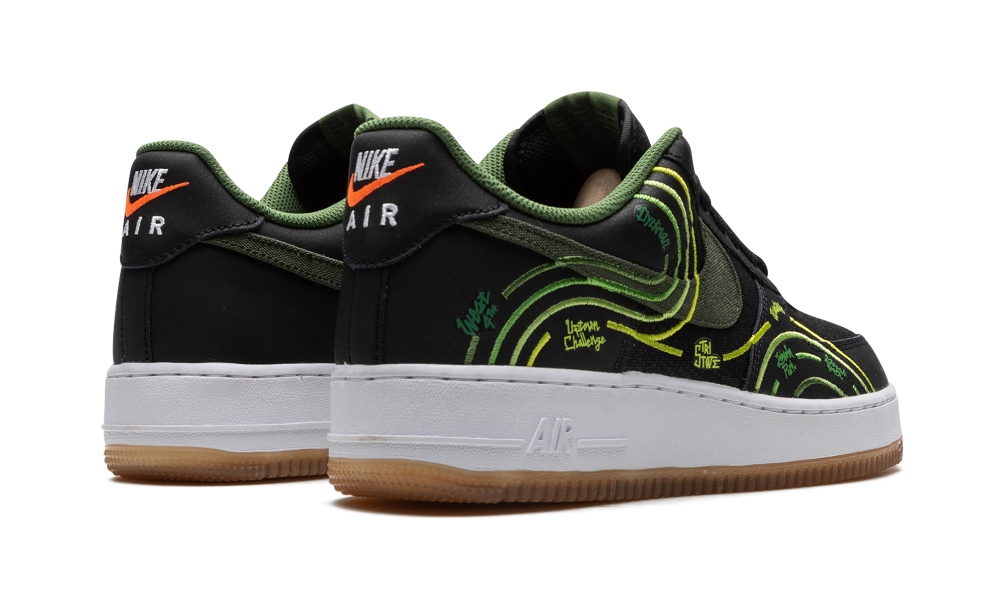 nike air force 1 low 07 lv8 ny vs ny+DV2123-001+diagnol right behind view