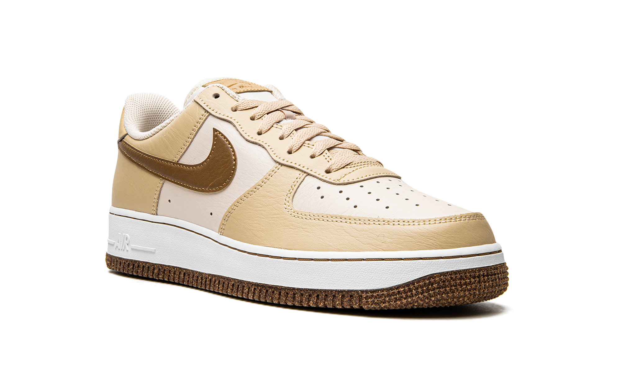 nike air force 1 low 07 lv8 pearl white sesame+DQ7660-200+diagnol right view
