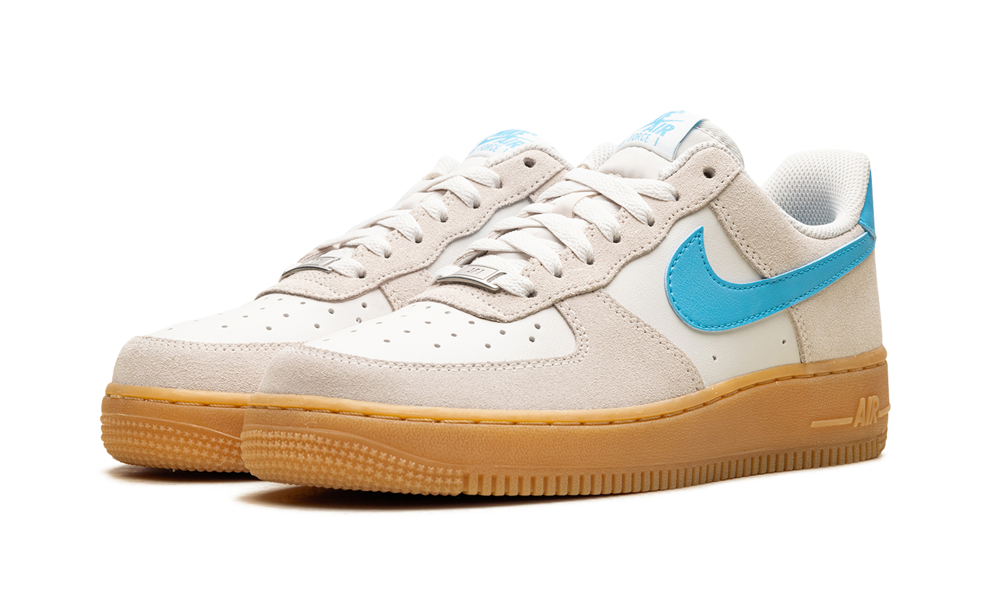 nike air force 1 low 07 lv8 phantom baltic blue+FQ8714-003+diagnol left view