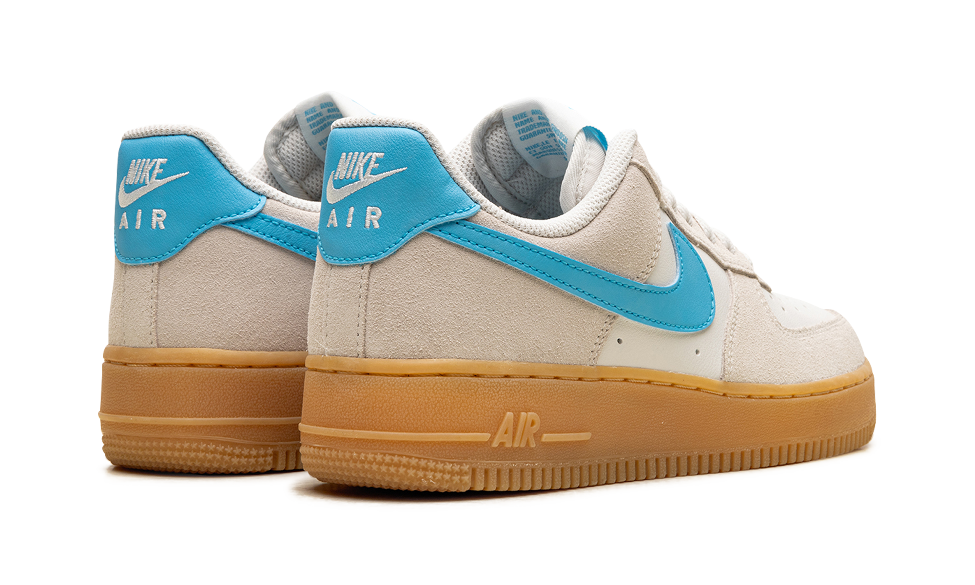 nike air force 1 low 07 lv8 phantom baltic blue+FQ8714-003+diagnol right behind view