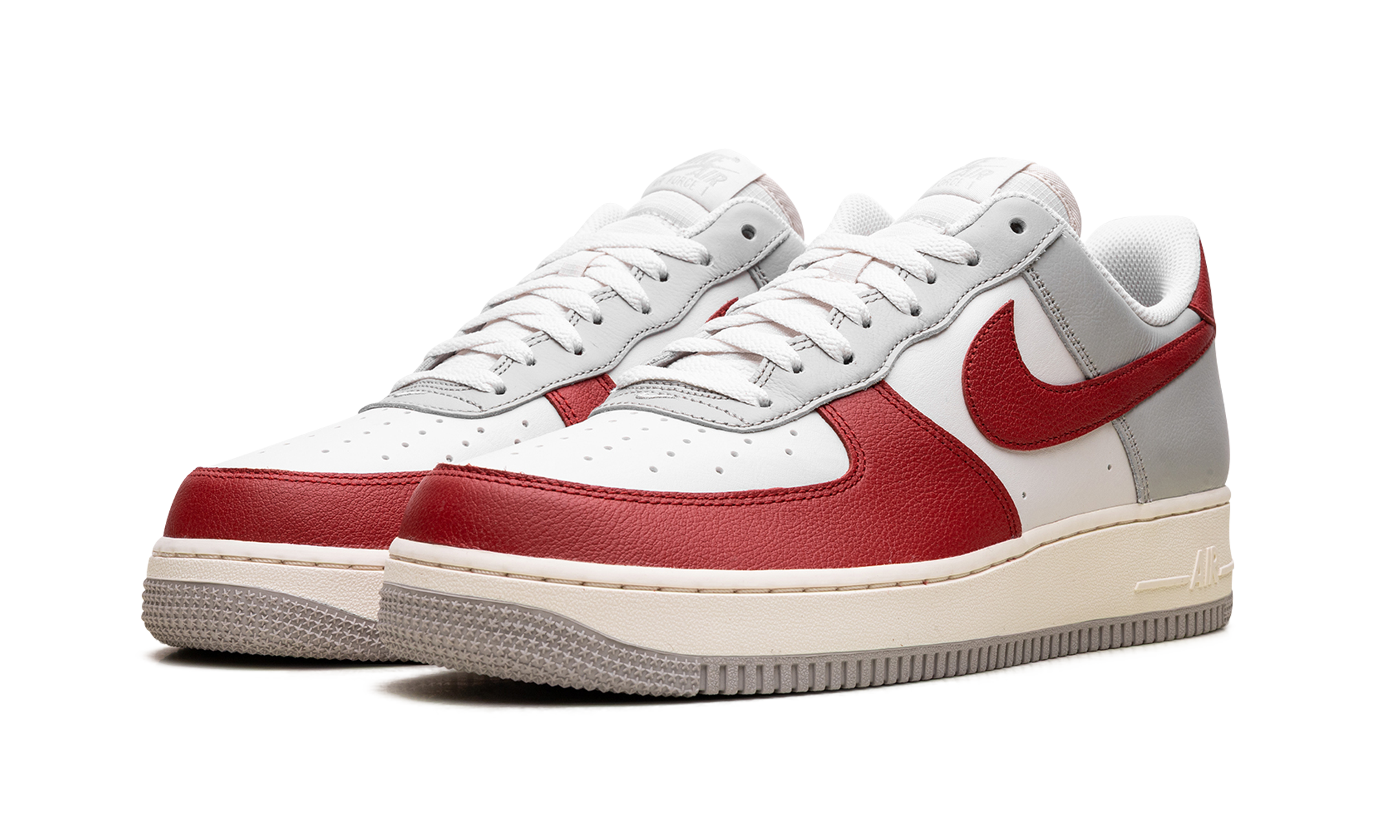 nike air force 1 low 07 lv8 phantom gym red+HJ9094-012+diagnol left view