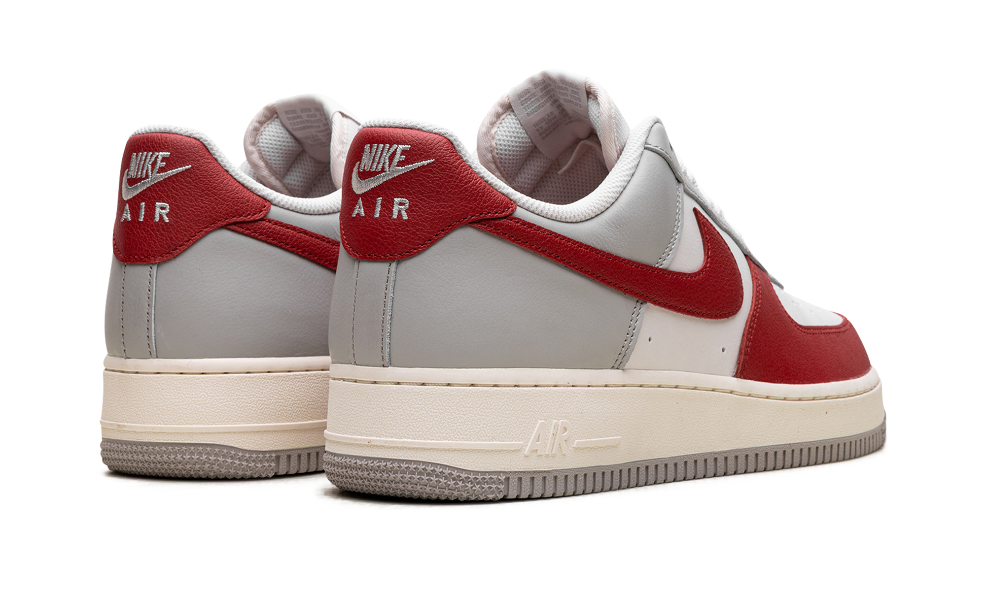 nike air force 1 low 07 lv8 phantom gym red+HJ9094-012+diagnol right behind view