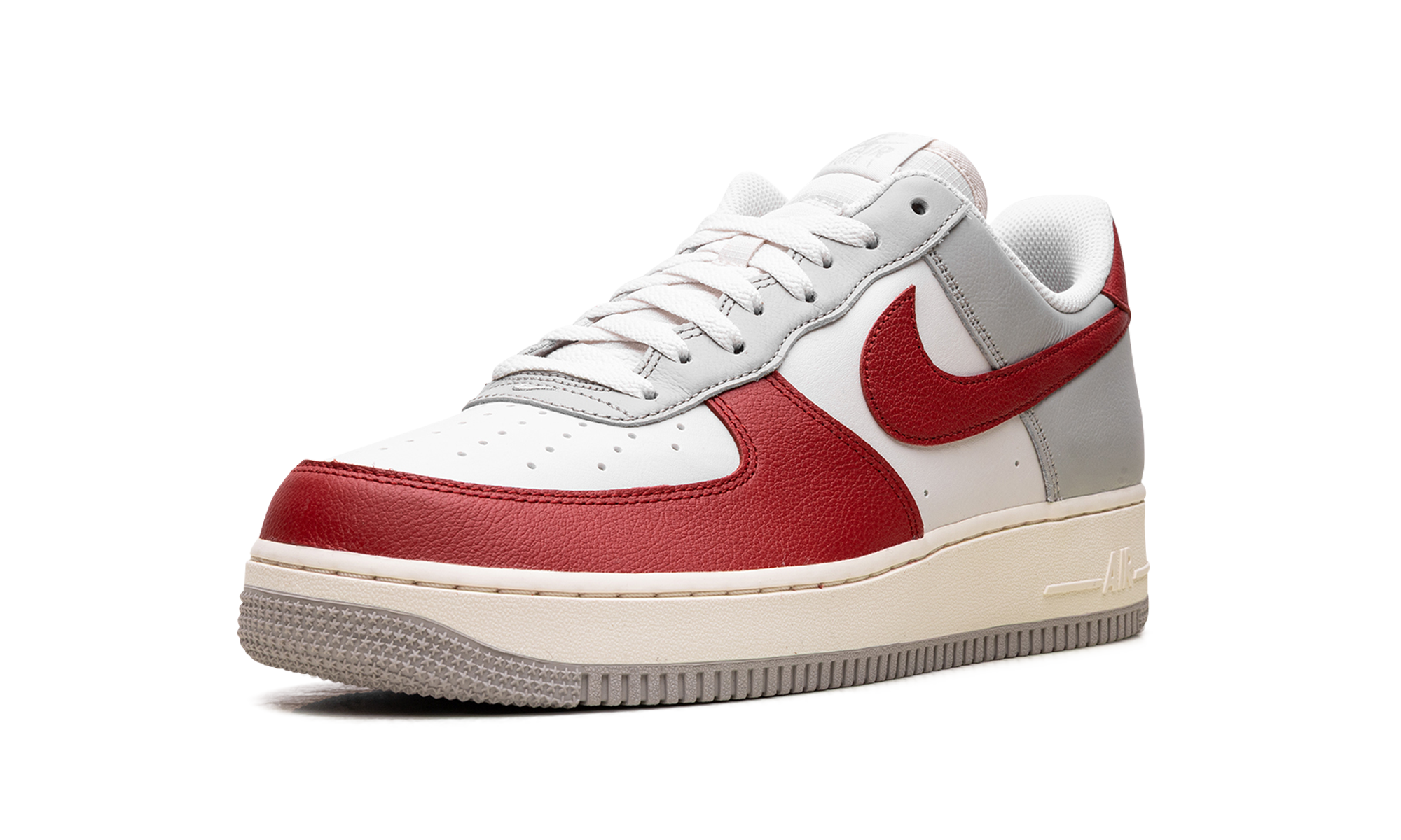 nike air force 1 low 07 lv8 phantom gym red+HJ9094-012+left diagnol single view
