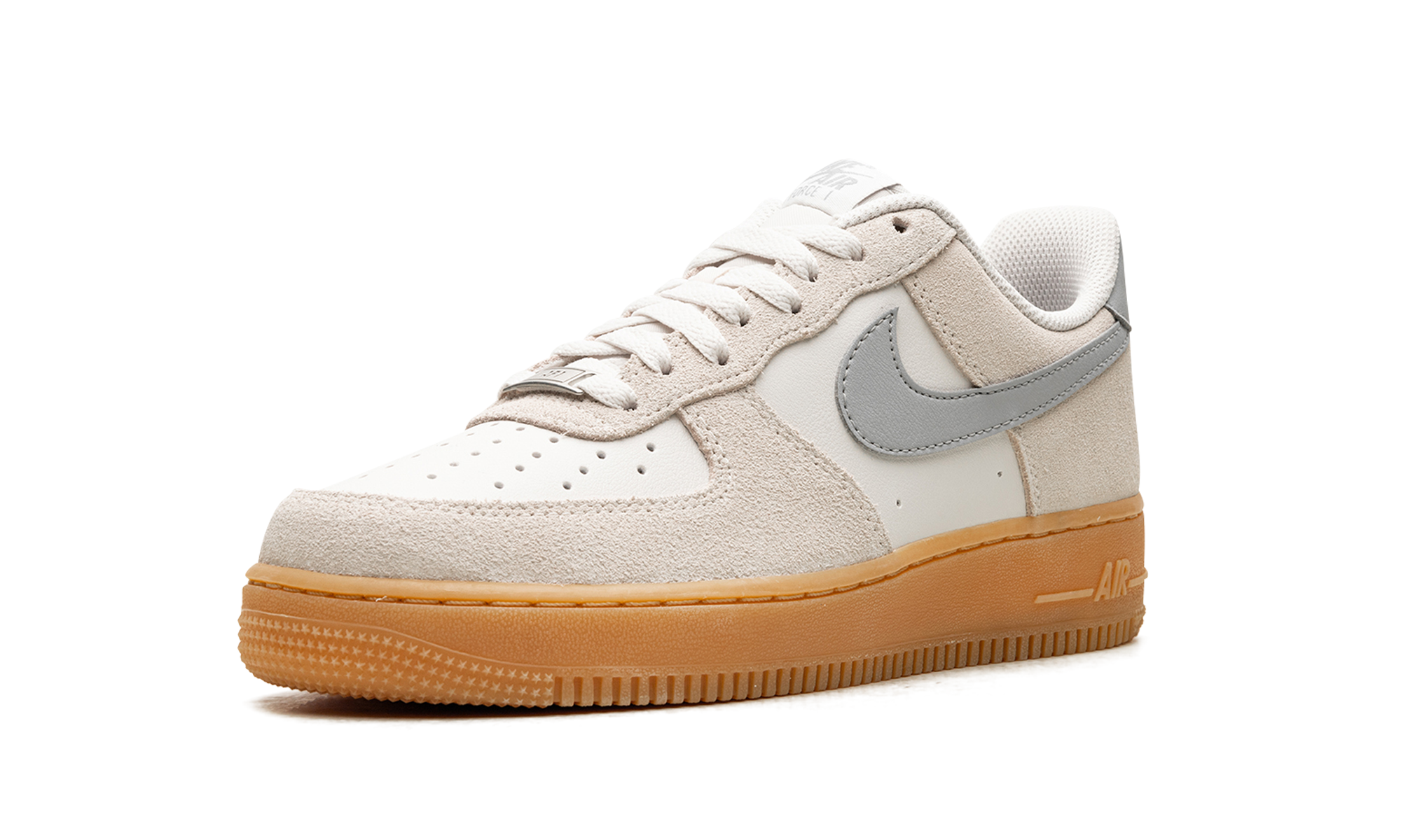 nike air force 1 low 07 lv8 phantom light smoke gum+FQ8714-002+left diagnol single view