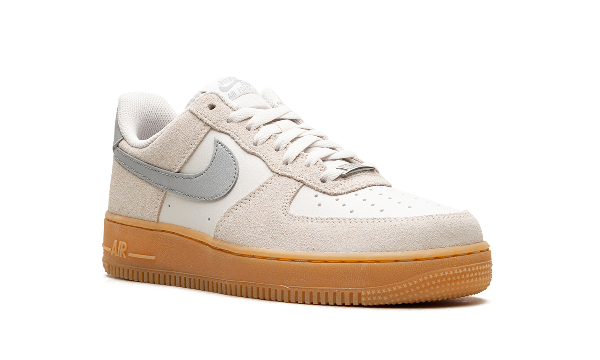 nike air force 1 low 07 lv8 phantom light smoke gum+FQ8714-002+diagnol right view