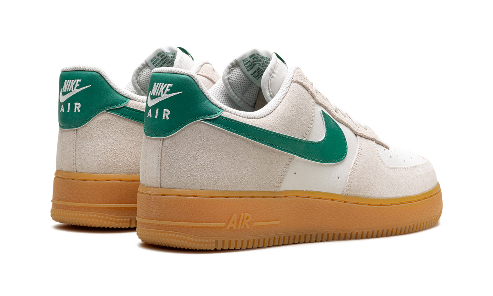 nike air force 1 low 07 lv8 phantom malachite gum+FQ8714-001+diagnol right behind view