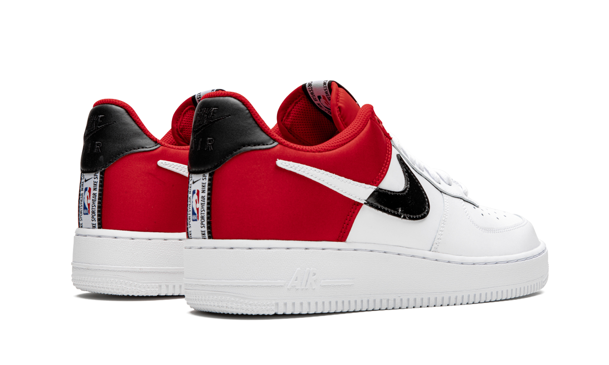 nike air force 1 low 07 lv8 red+BQ4420-600+diagnol right behind view