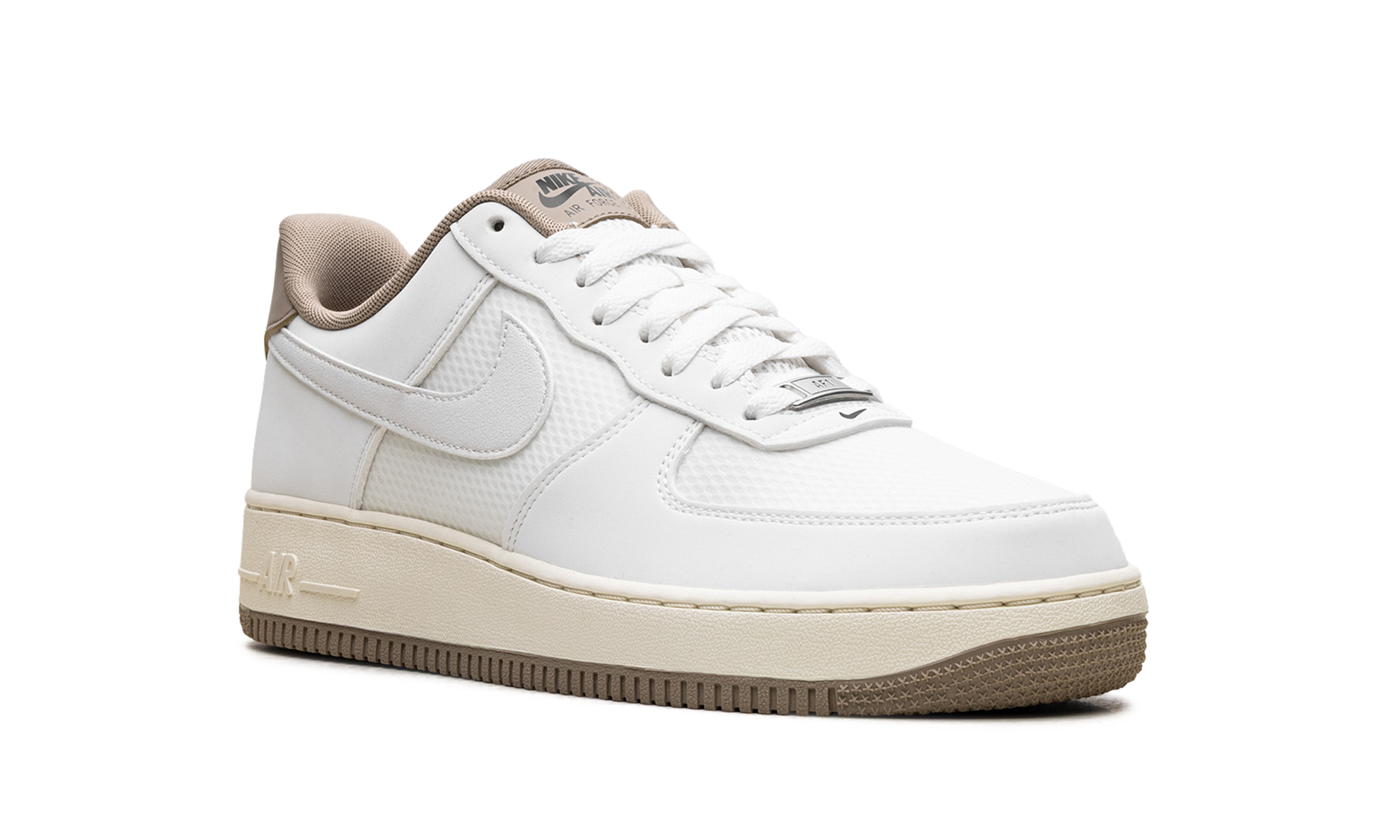 nike air force 1 low 07 lv8 summit white khaki+FZ5225-100+diagnol right view