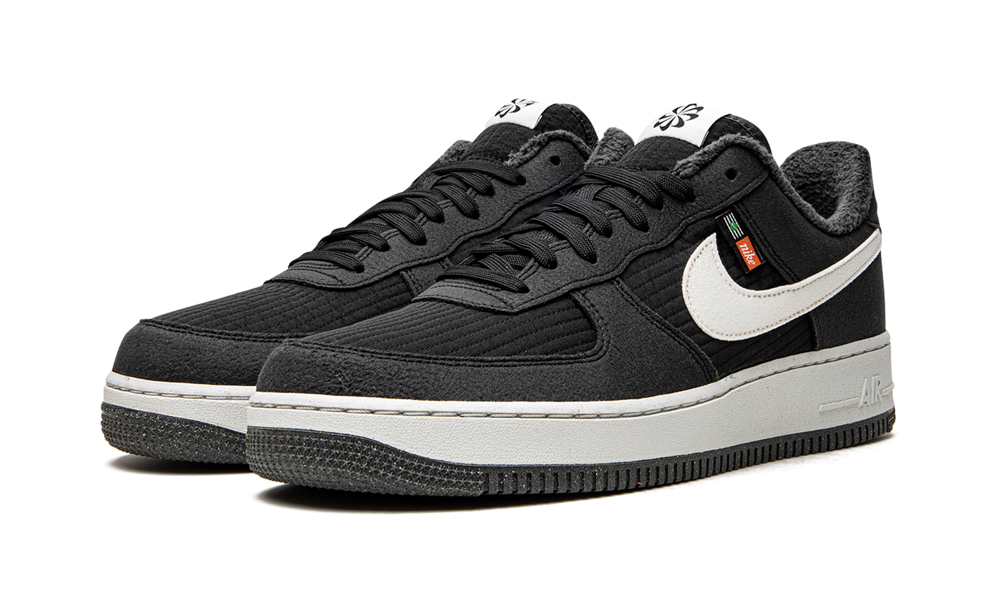 nike air force 1 low 07 lv8 toasty black white+DC8871-001+diagnol left view