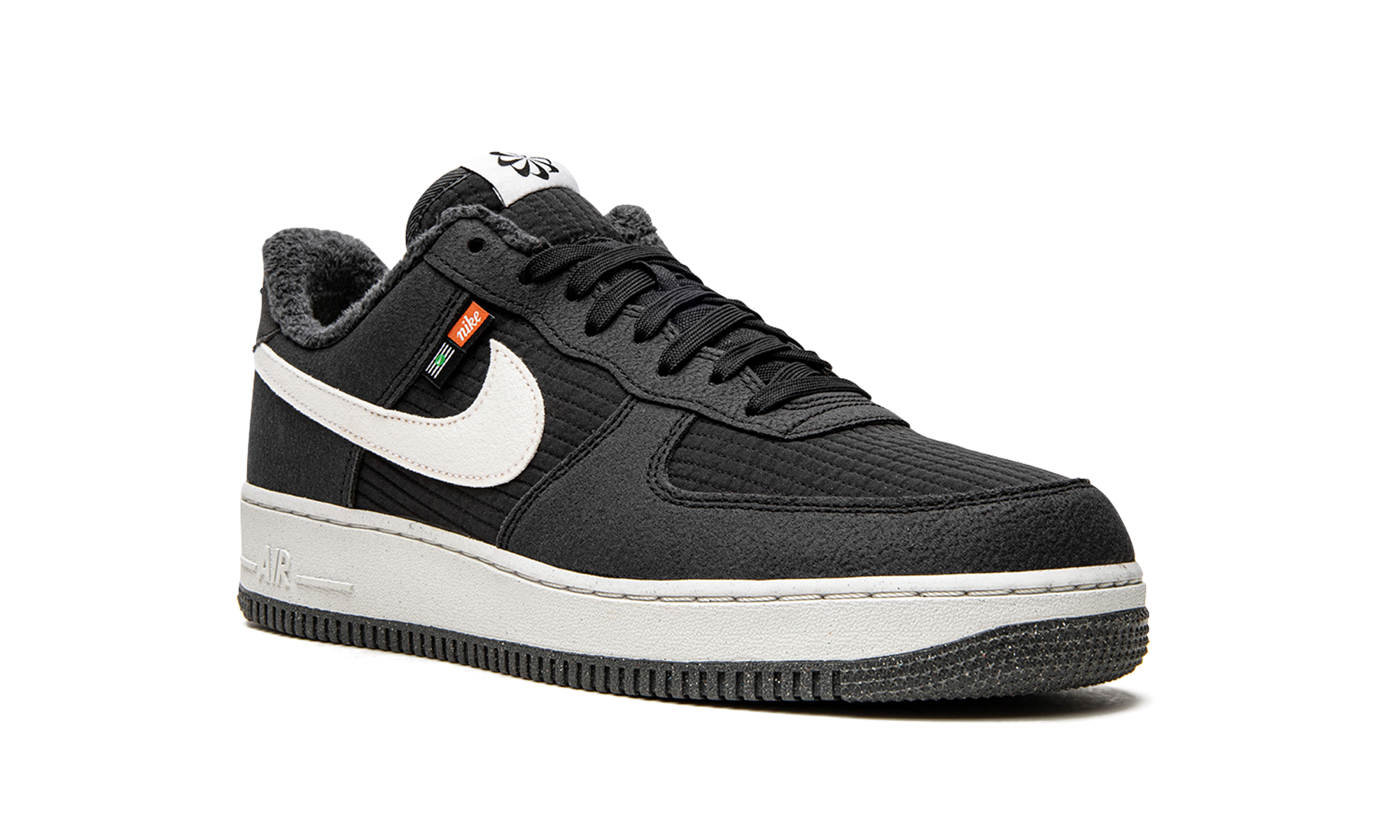 nike air force 1 low 07 lv8 toasty black white+DC8871-001+diagnol right view