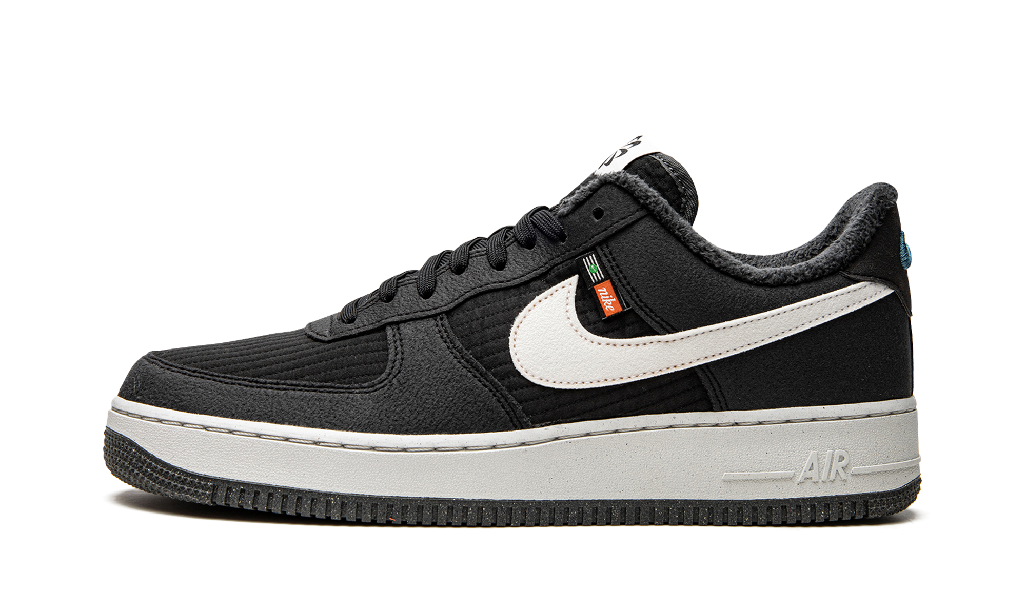 nike air force 1 low 07 lv8 toasty black white+DC8871-001+diagnol right view 1