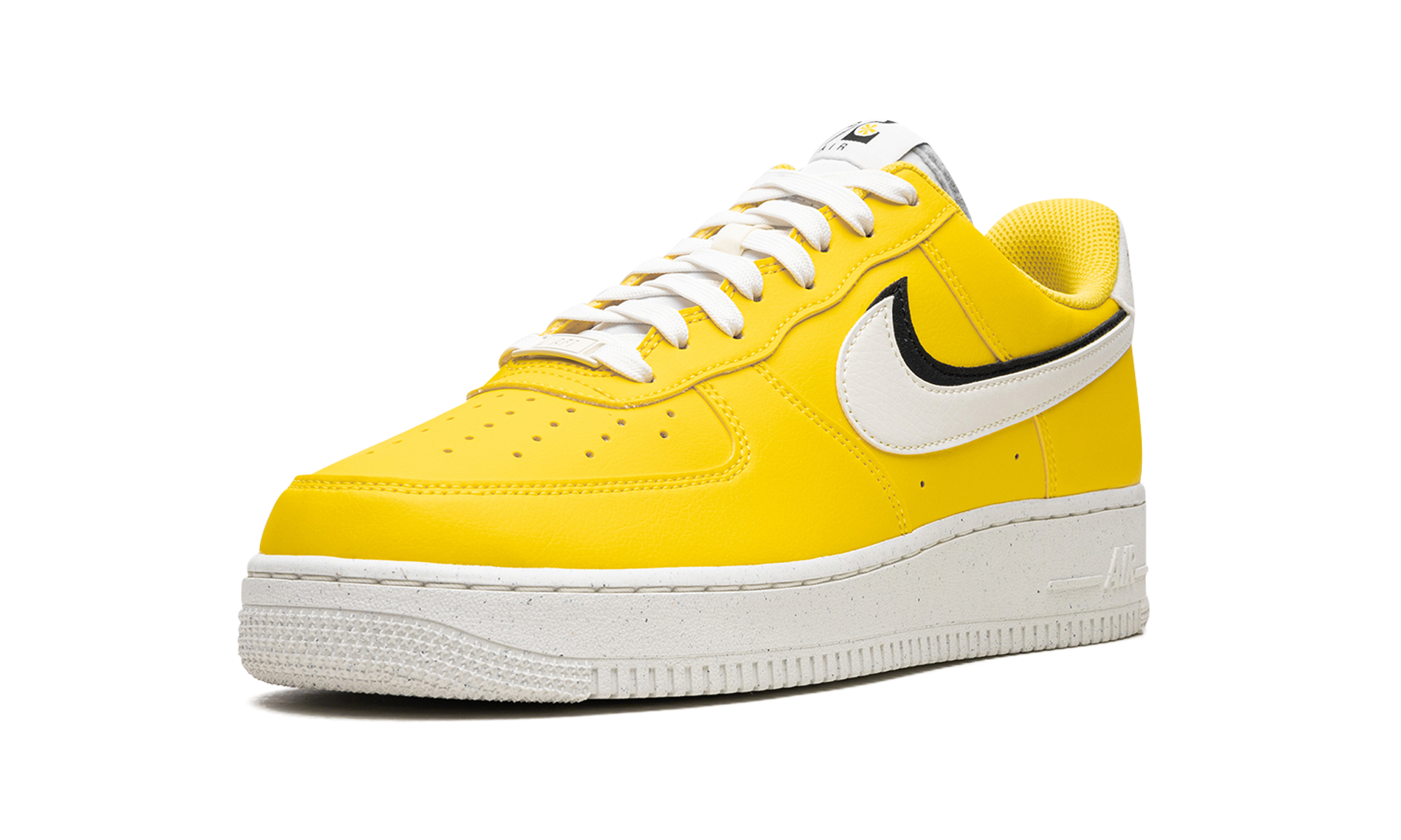 nike air force 1 low 07 lv8 tour yellow sail black+DO9786-700+left diagnol single view