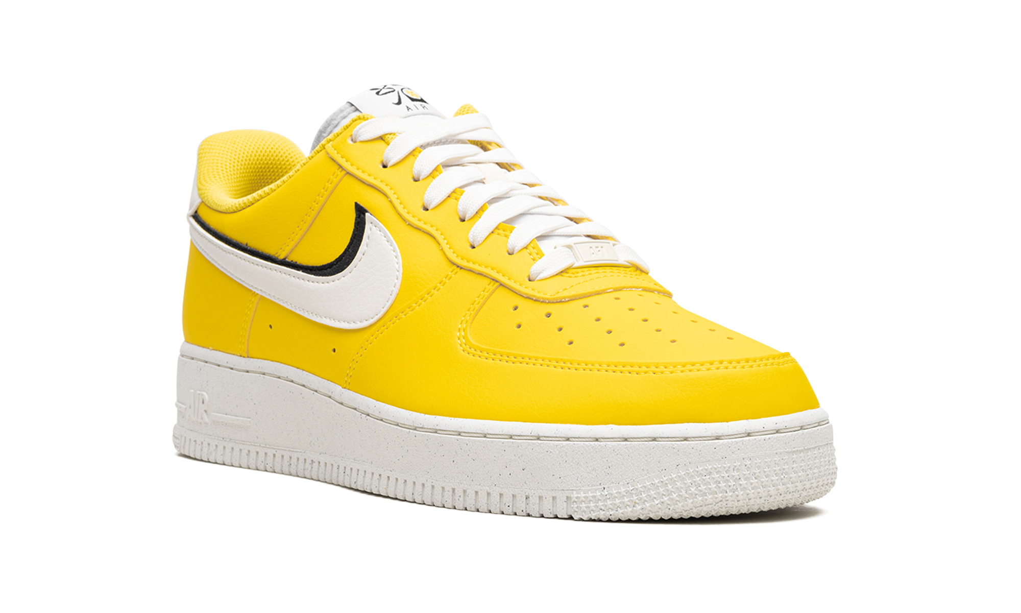 nike air force 1 low 07 lv8 tour yellow sail black+DO9786-700+diagnol right view