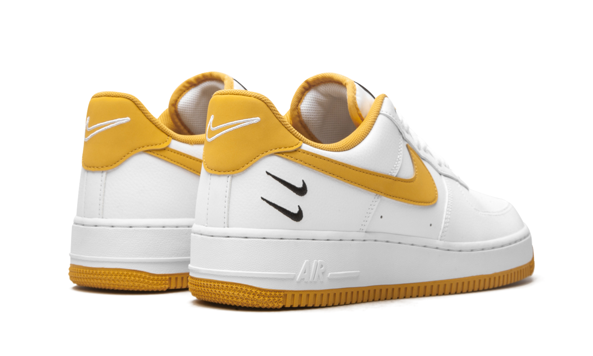nike air force 1 low 07 lv8 white light ginger+CT2300-100+diagnol right behind view