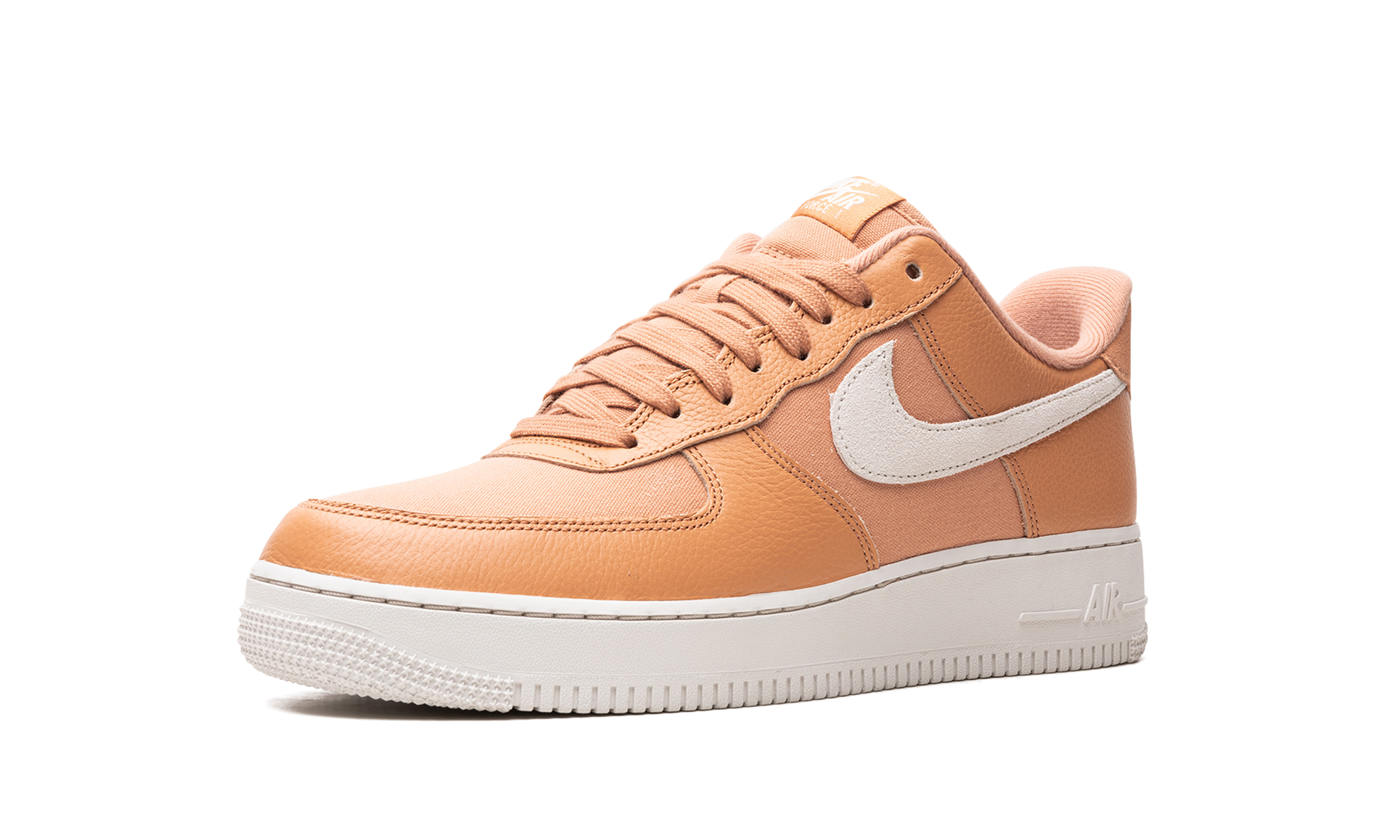 nike air force 1 low 07 lx amber brown phantom+DV7186-200+left diagnol single view