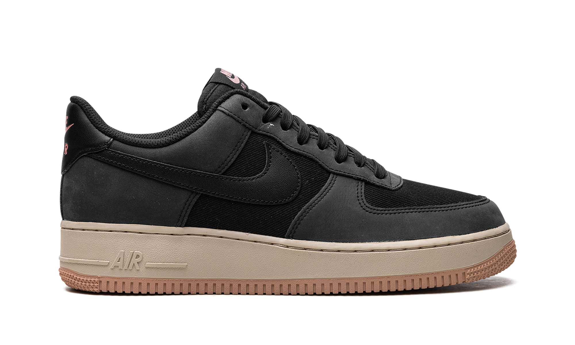 nike air force 1 low 07 lx black red stardust+FB8876-001+right view