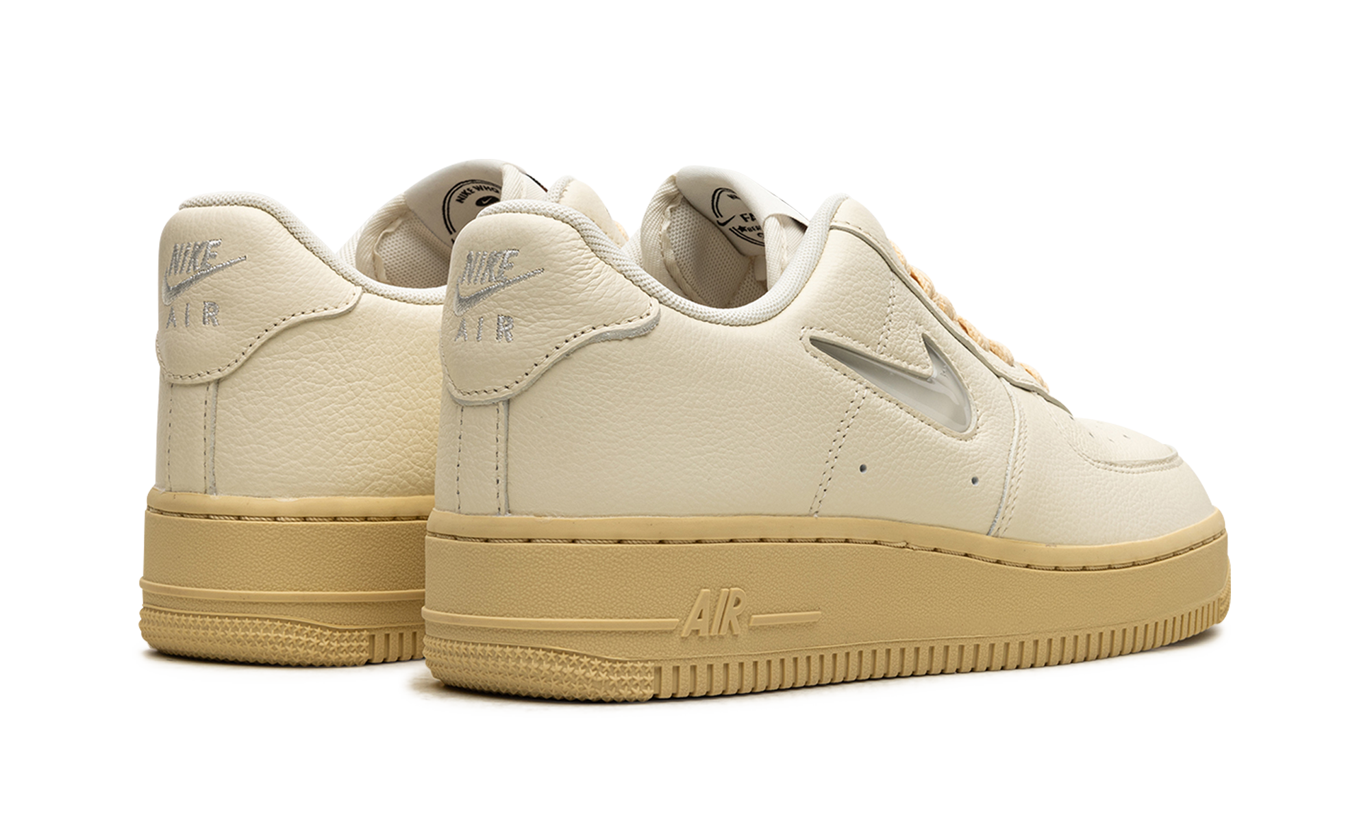 nike air force 1 low 07 lx coconut milk lemon wash women s+DO9456-100+diagnol right behind view