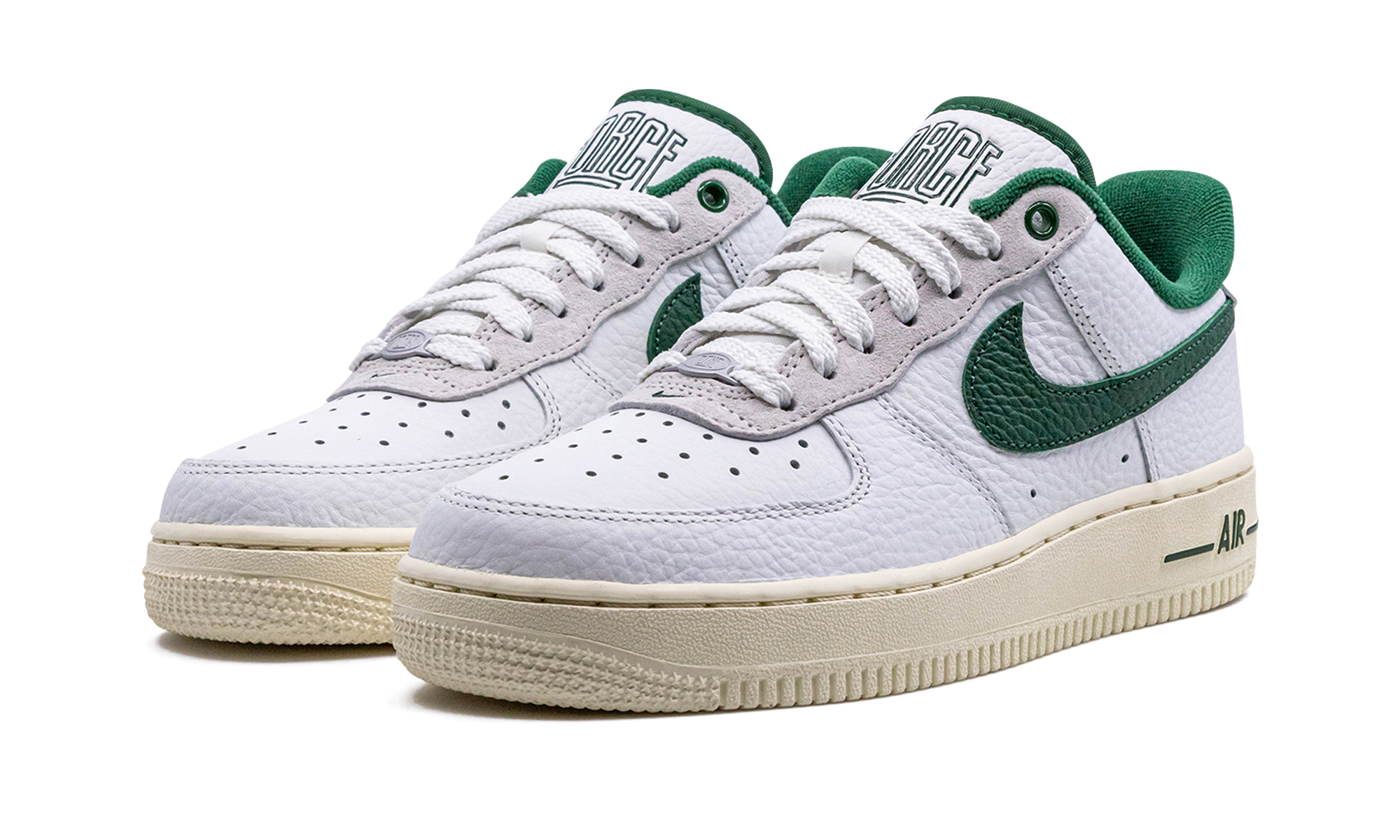 nike air force 1 low 07 lx command force gorge green women s+DR0148-102+diagnol left view
