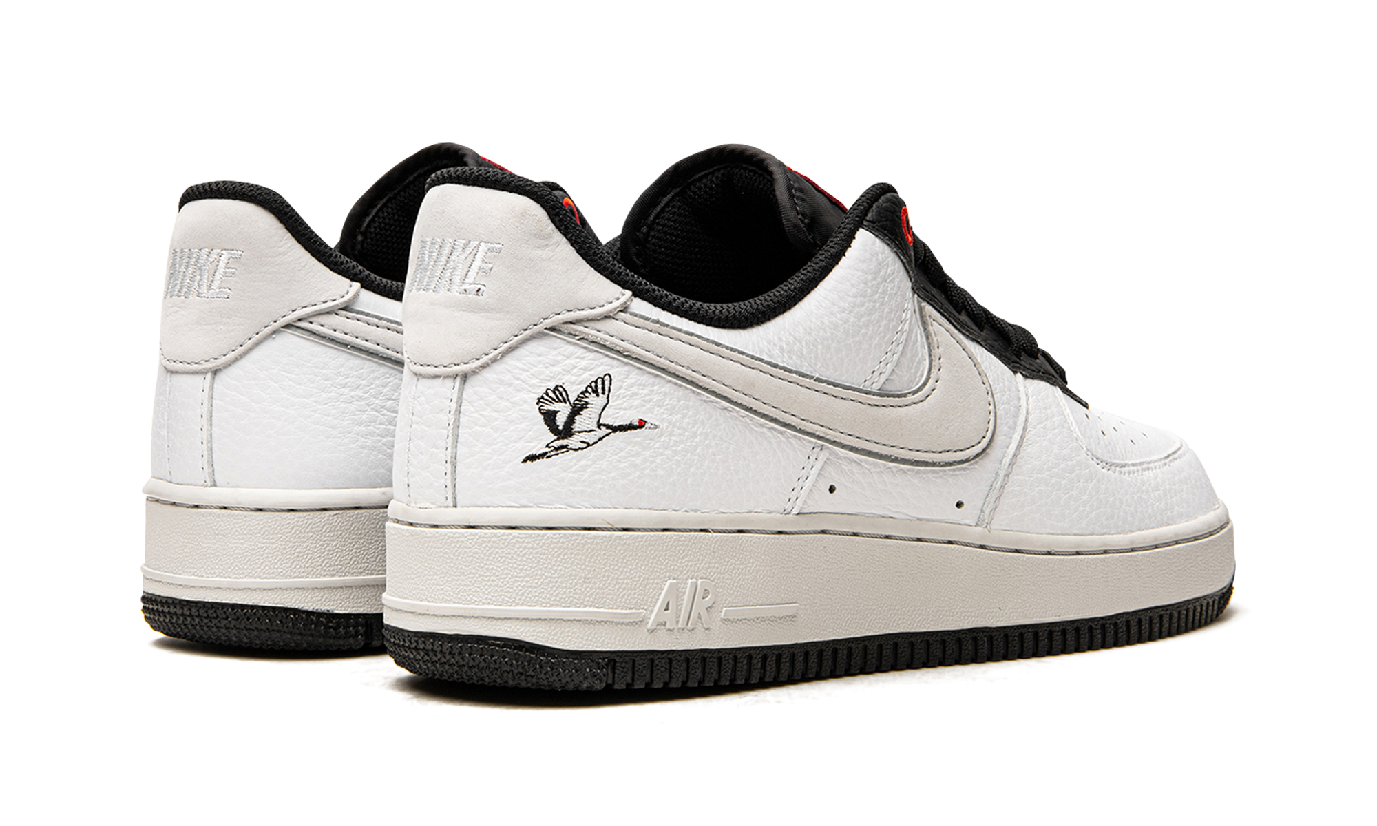 nike air force 1 low 07 lx crane+DA8482-100+diagnol right behind view