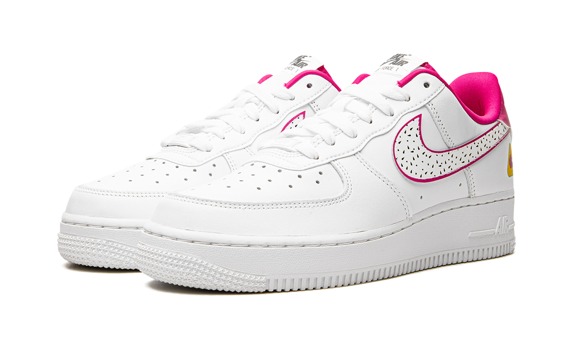 nike air force 1 low 07 lx dragon fruit women s+DV3809-100+diagnol left view